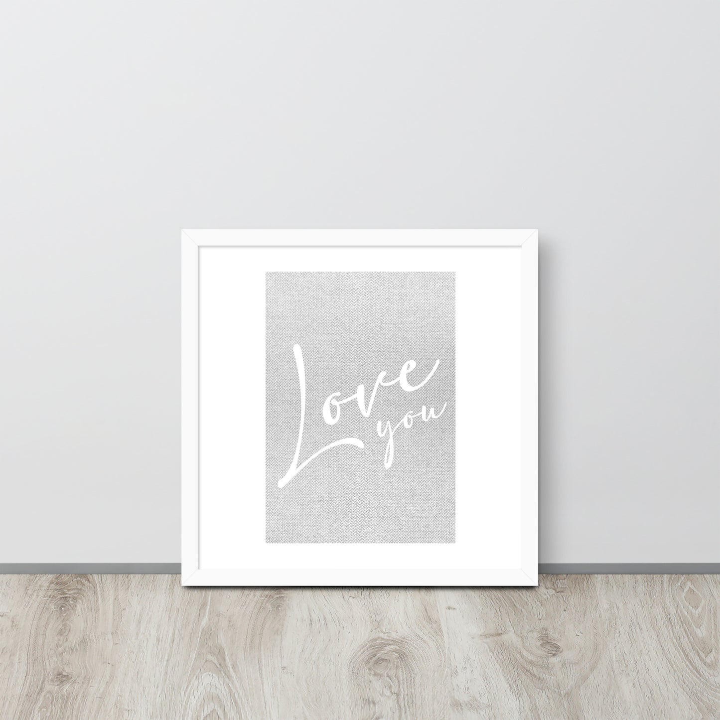 LOVE YOU Framed poster - ASHRILEYPRINTS
