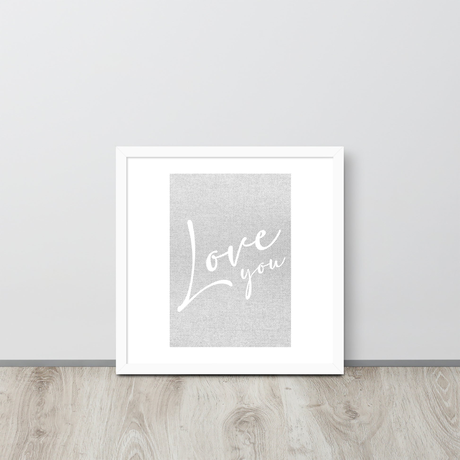 LOVE YOU Framed poster - ASHRILEYPRINTS