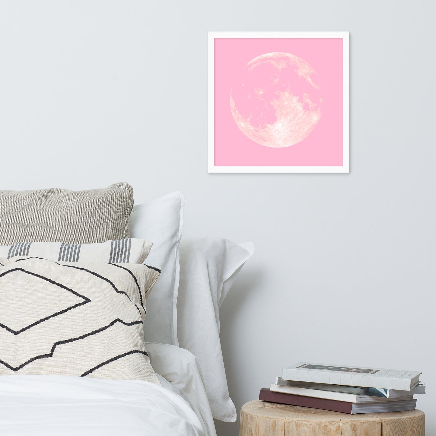PINK MOON Framed poster - ASHRILEYPRINTS