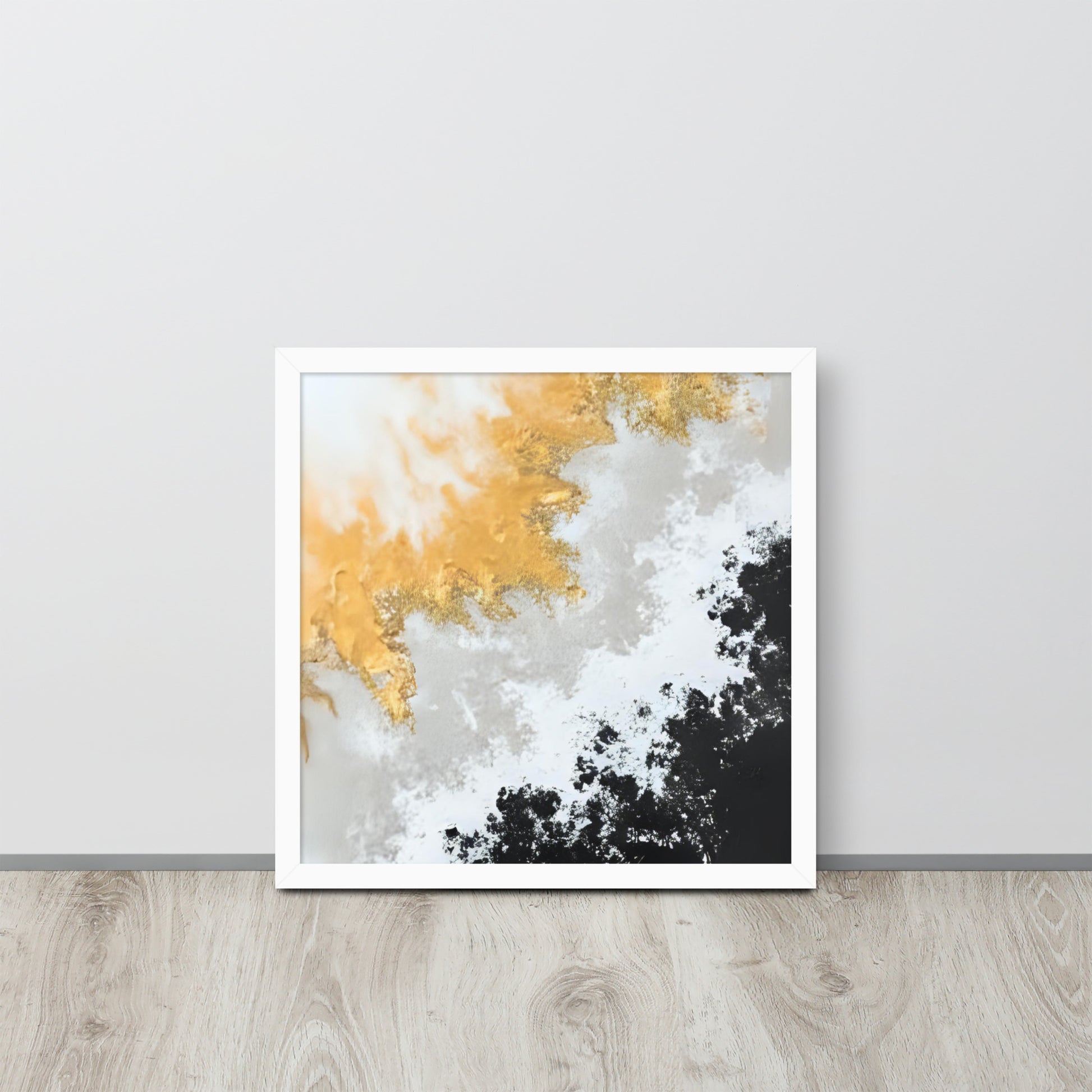 ABSTRACT DUTCH POUR Framed poster - AI Generated - ASHRILEYPRINTS