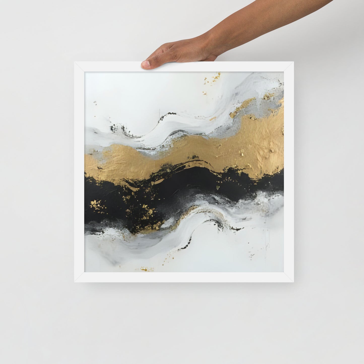 ABSTRACT OCEAN Framed poster - AI Generated - ASHRILEYPRINTS