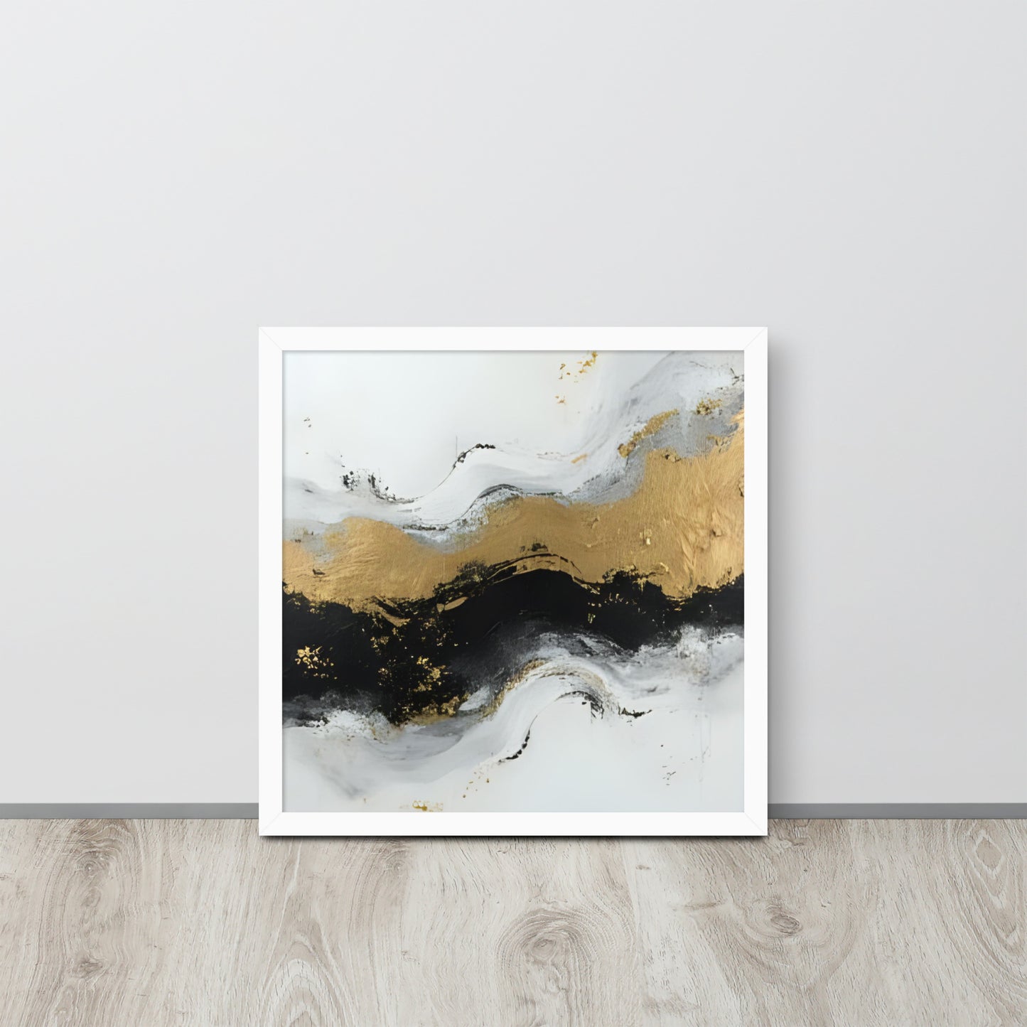 ABSTRACT OCEAN Framed poster - AI Generated - ASHRILEYPRINTS