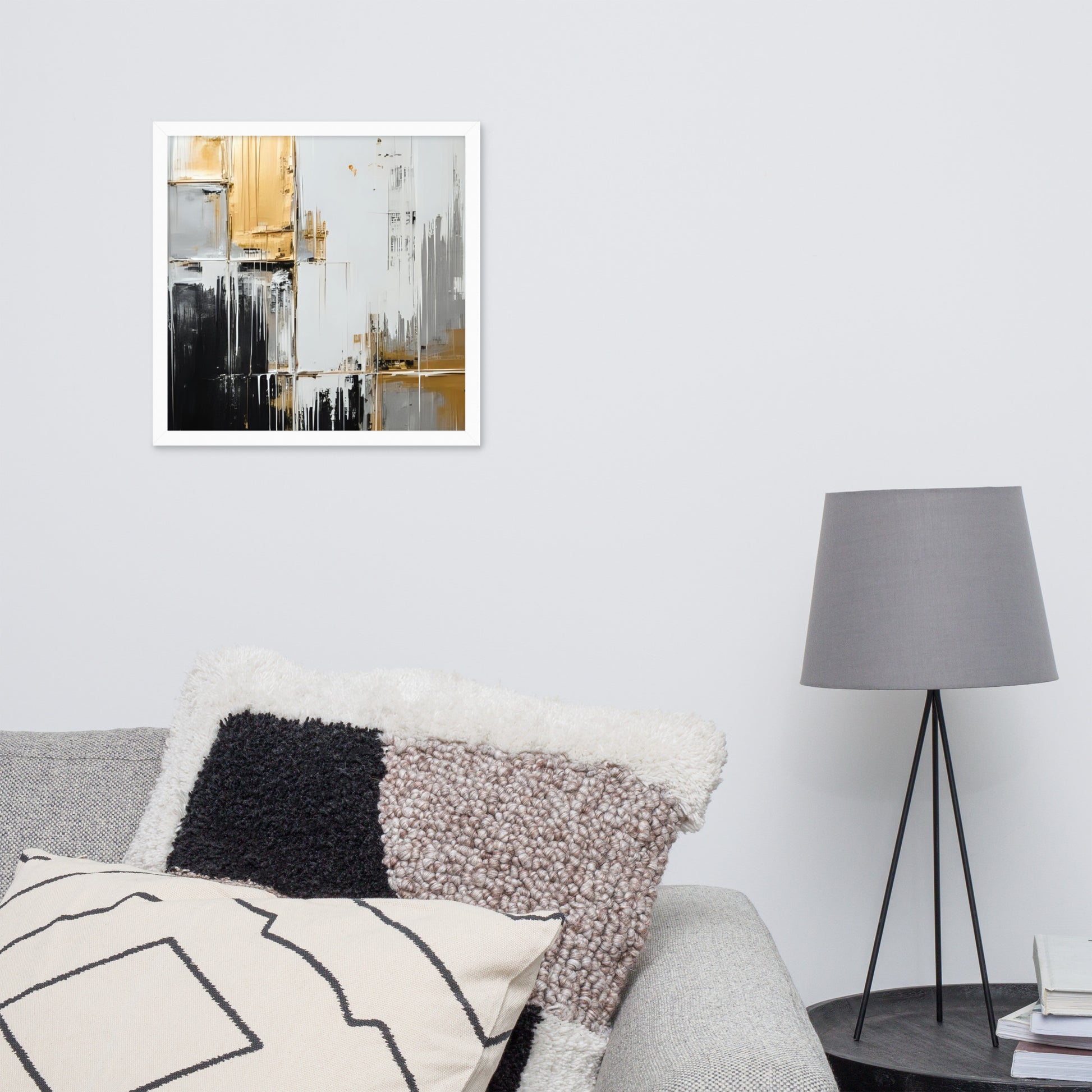 ABSTRACT PAINT Framed poster - AI Generated - ASHRILEYPRINTS