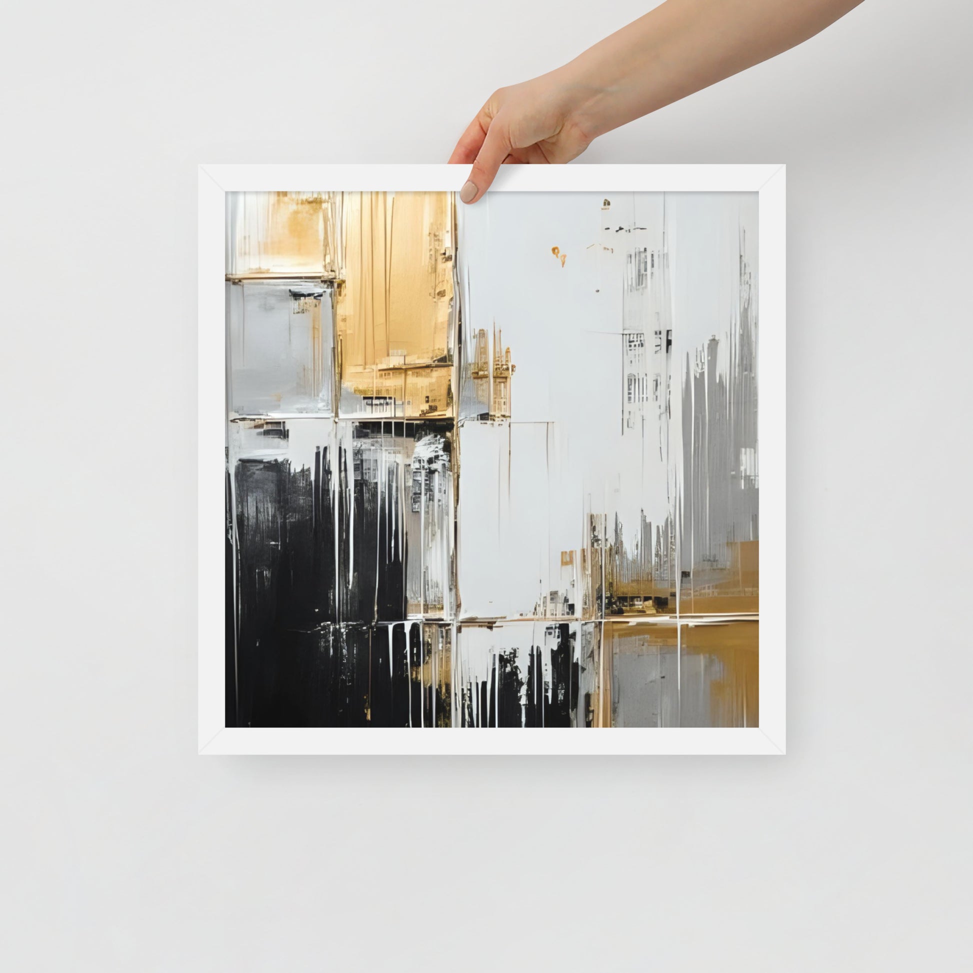 ABSTRACT PAINT Framed poster - AI Generated - ASHRILEYPRINTS