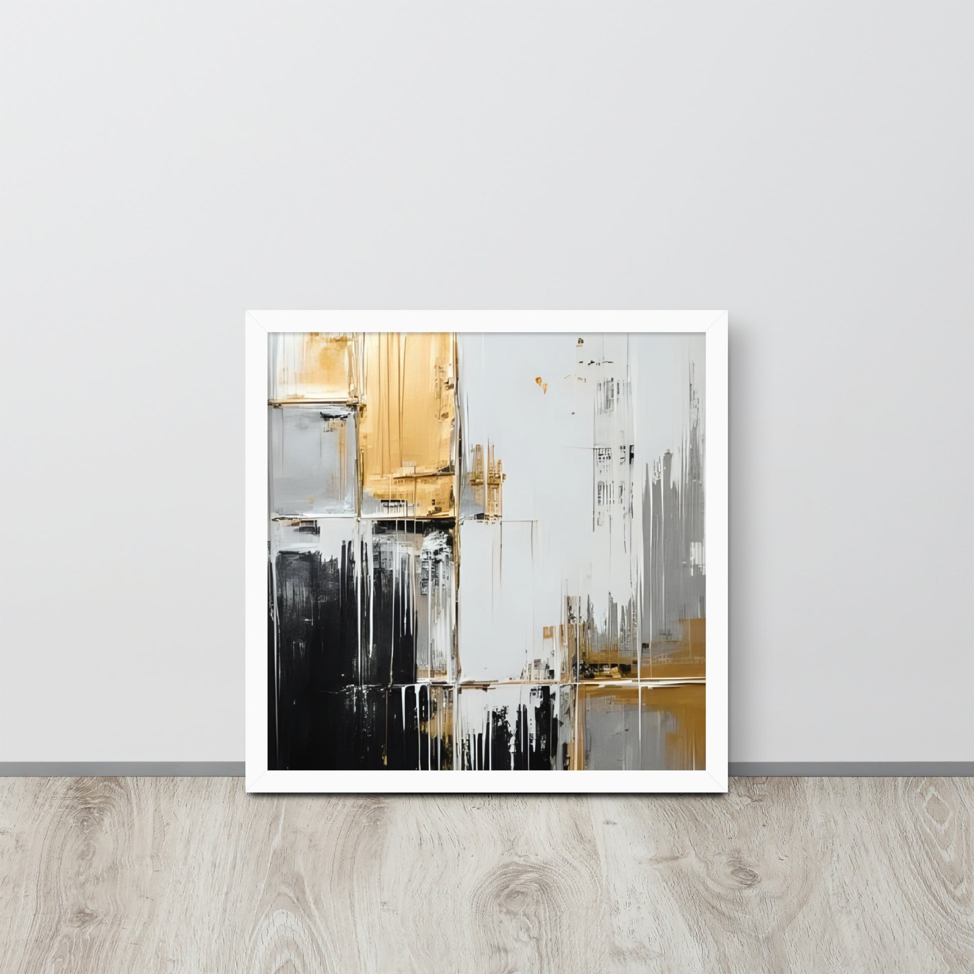 ABSTRACT PAINT Framed poster - AI Generated - ASHRILEYPRINTS