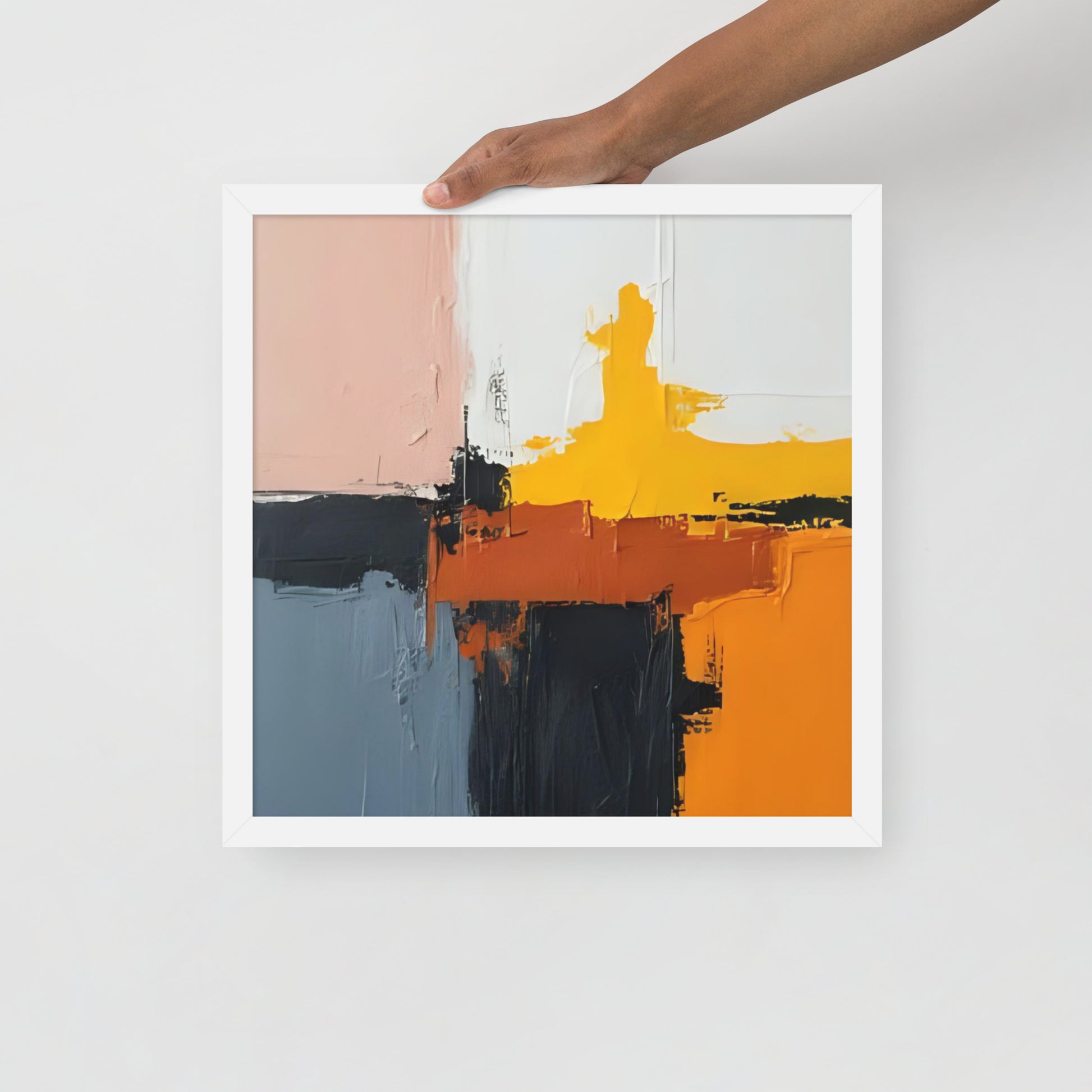 ABSTRACT PAINT Framed poster - AI Generated - ASHRILEYPRINTS