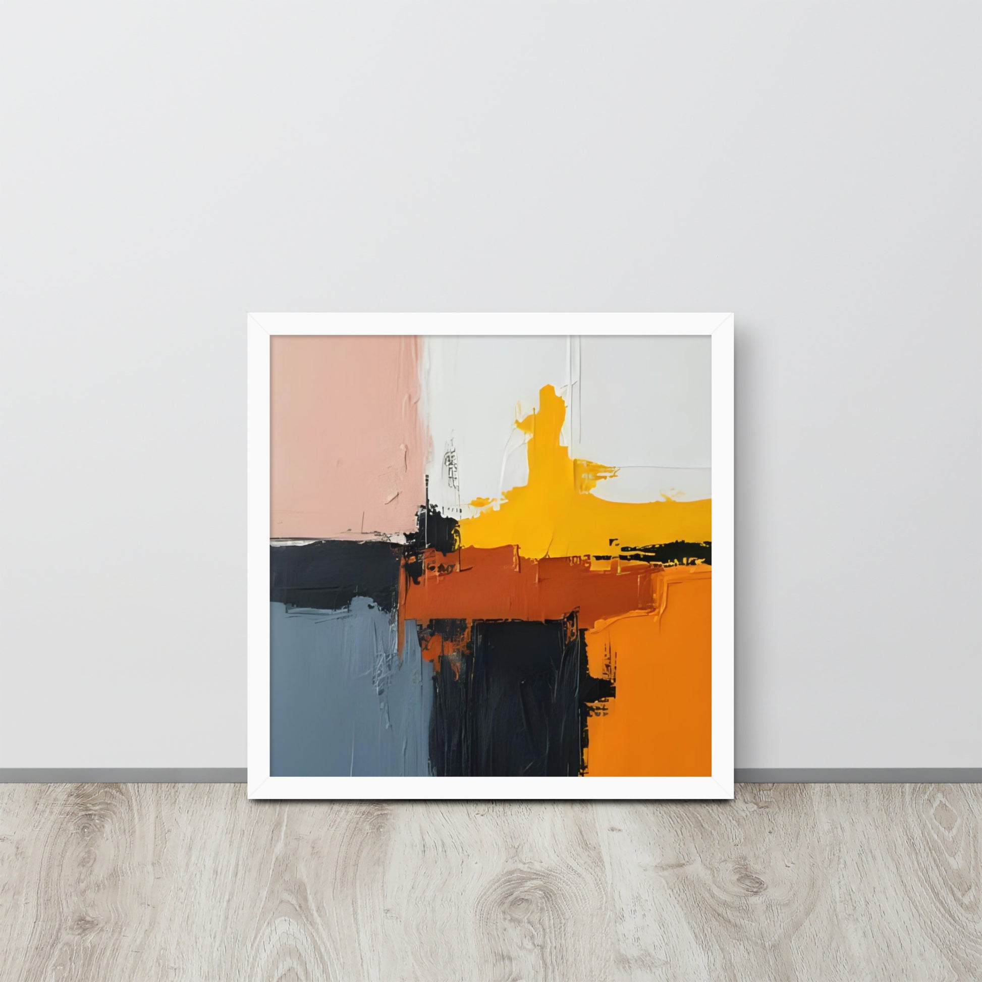 ABSTRACT PAINT Framed poster - AI Generated - ASHRILEYPRINTS
