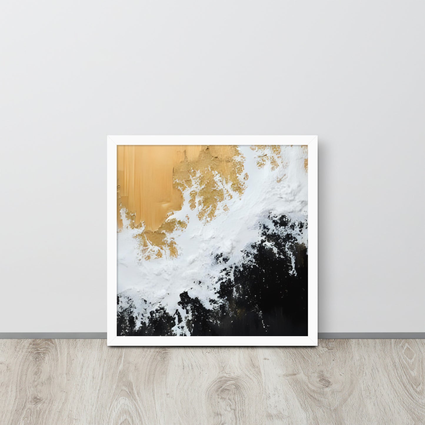 ABSTRACT WAVES Framed poster - AI Generated - ASHRILEYPRINTS