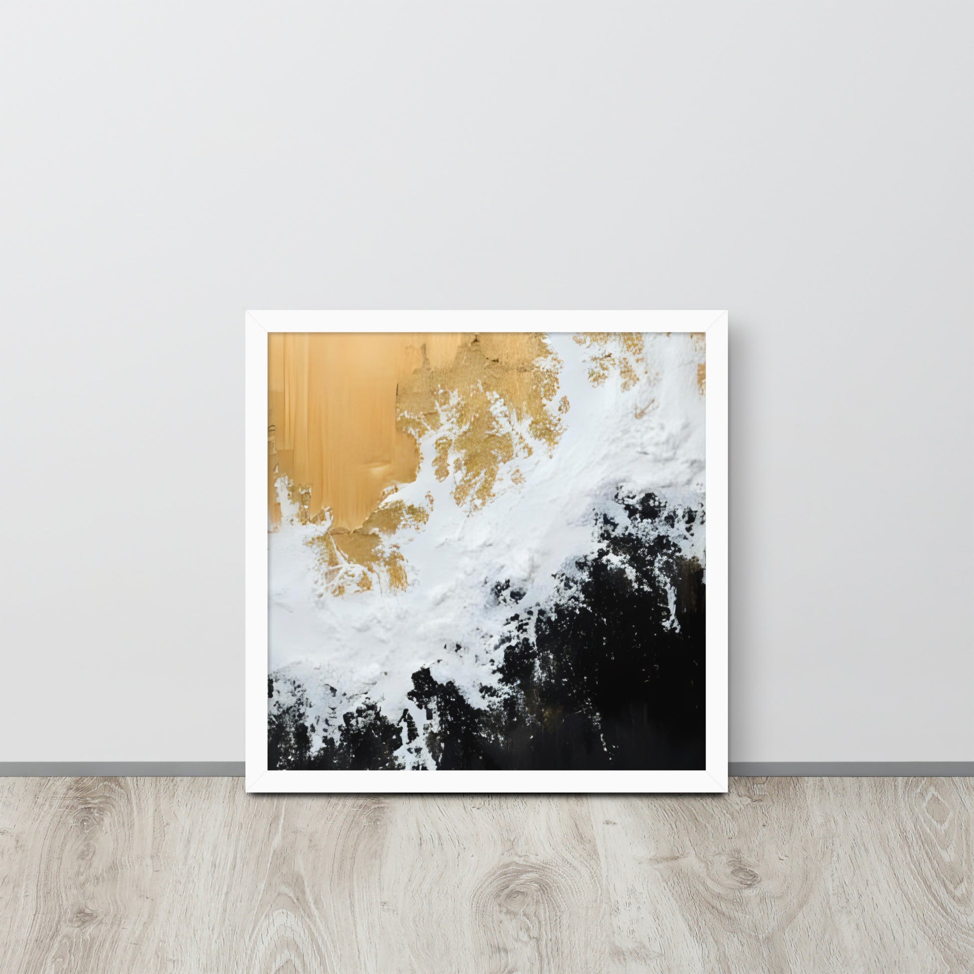 ABSTRACT WAVES Framed poster - AI Generated - ASHRILEYPRINTS