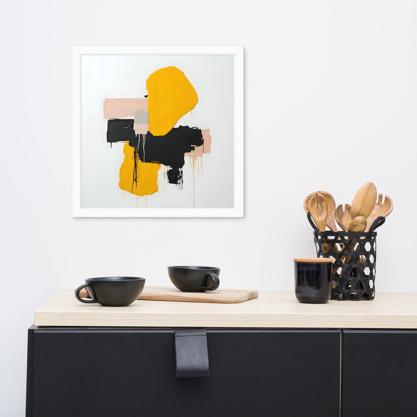 ABSTRACT SHAPES Framed poster - ASHRILEYPRINTS
