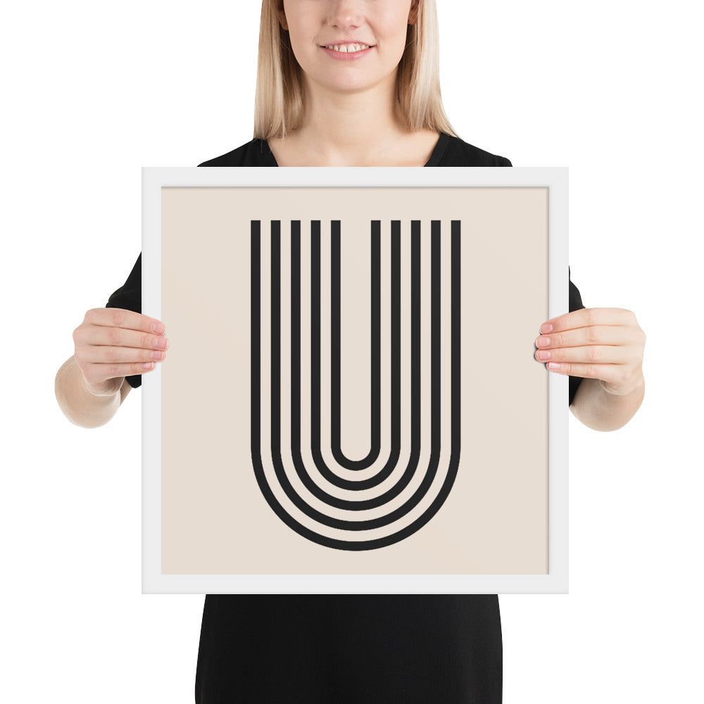 GEOMETRIC LINE Framed poster - ASHRILEYPRINTS