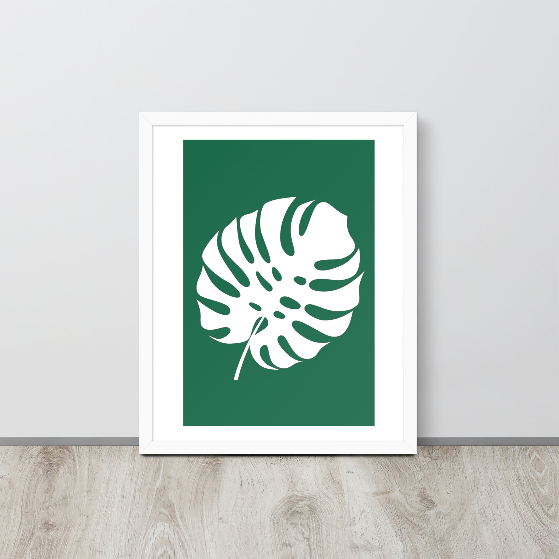 TROPICAL MONSTERA LEAF Framed poster - ASHRILEYPRINTS