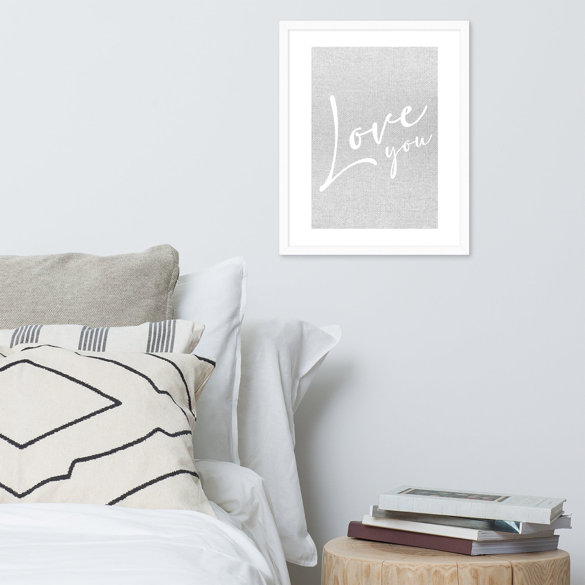 LOVE YOU Framed poster - ASHRILEYPRINTS