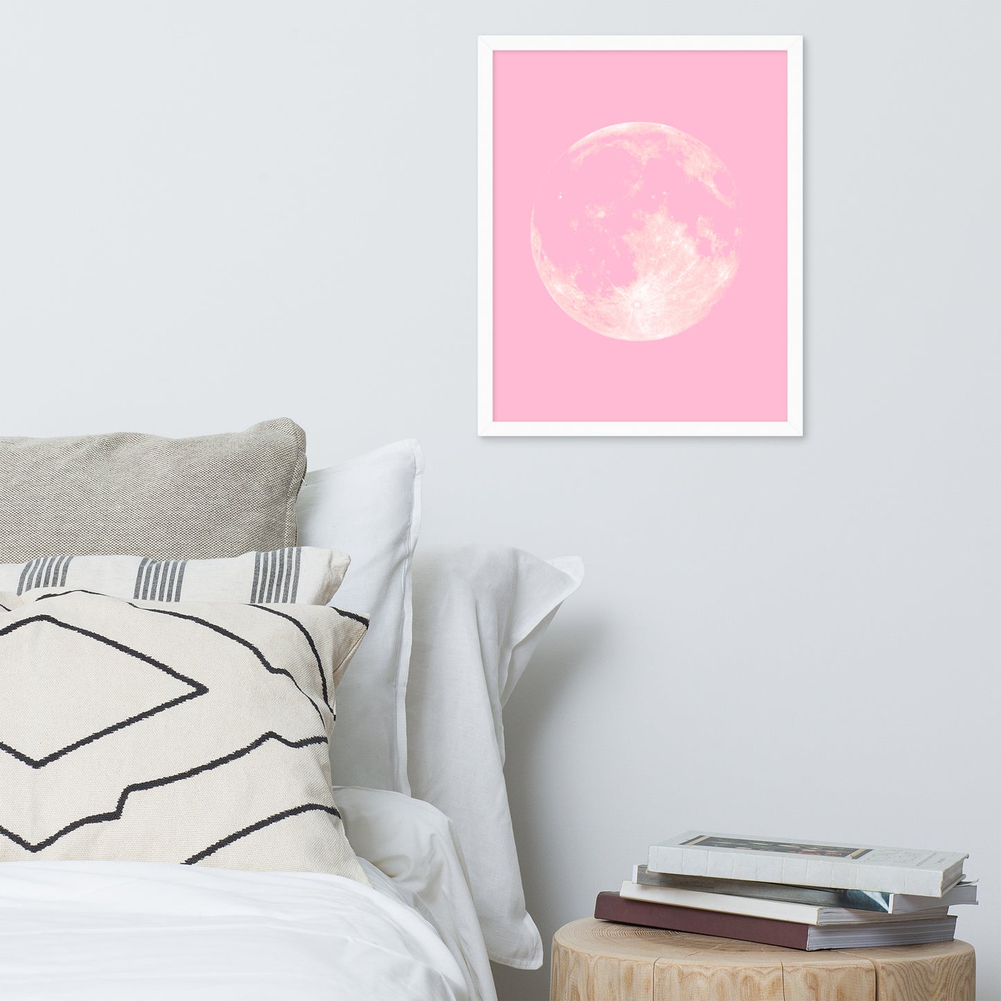 PINK MOON Framed poster - ASHRILEYPRINTS