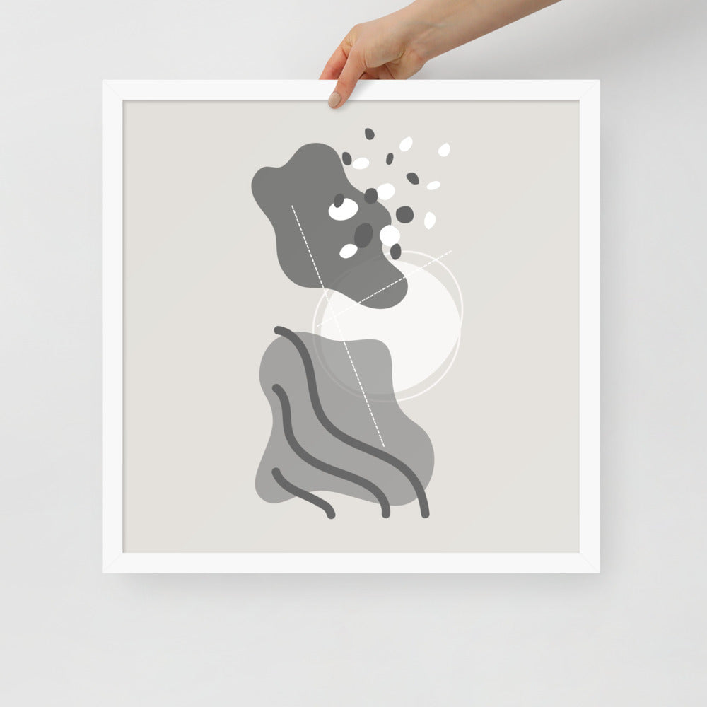 ABSTRACT SHAPES Framed poster - ASHRILEYPRINTS