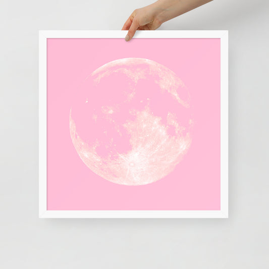 PINK MOON Framed poster - ASHRILEYPRINTS
