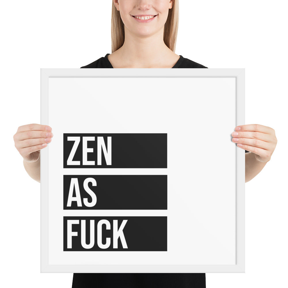 ZEN AS Framed poster - ASHRILEYPRINTS