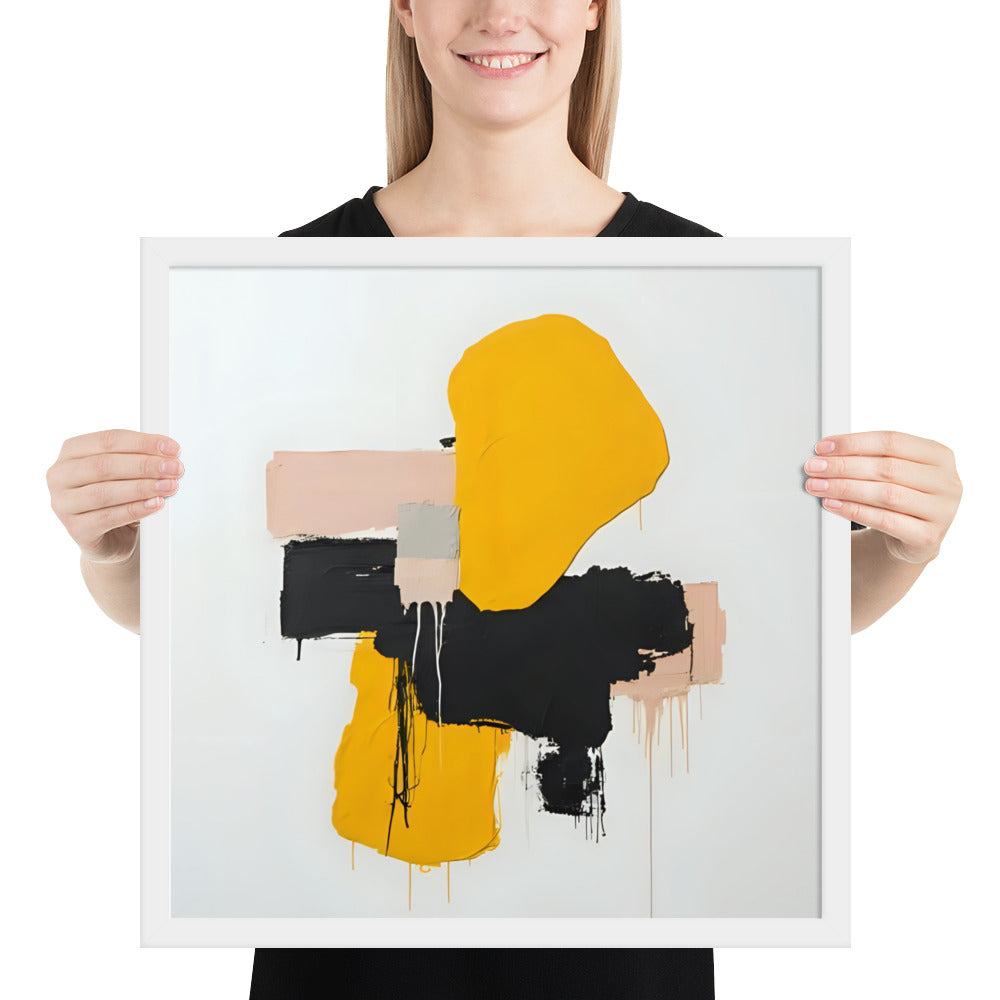 ABSTRACT SHAPES Framed poster - ASHRILEYPRINTS