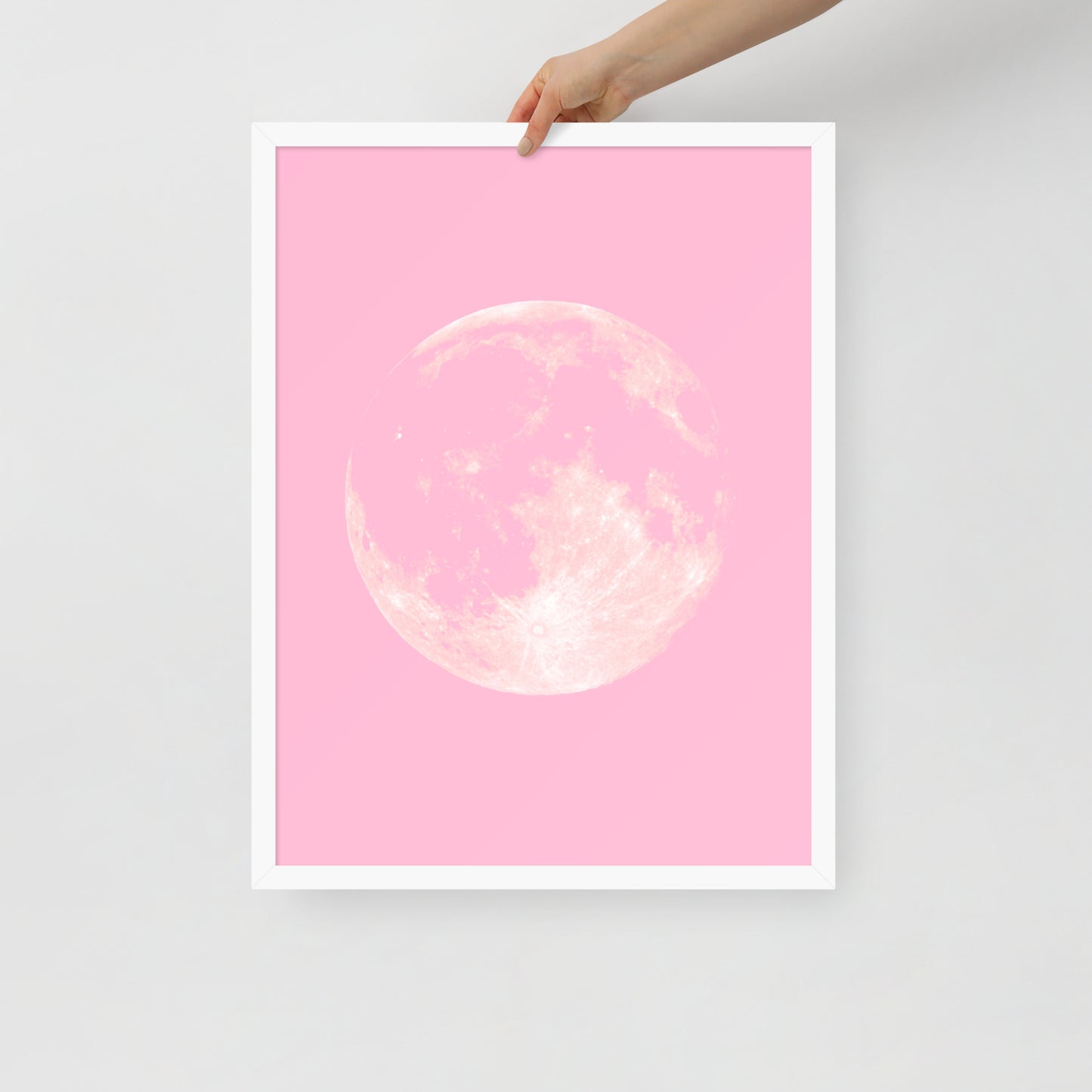 PINK MOON Framed poster - ASHRILEYPRINTS