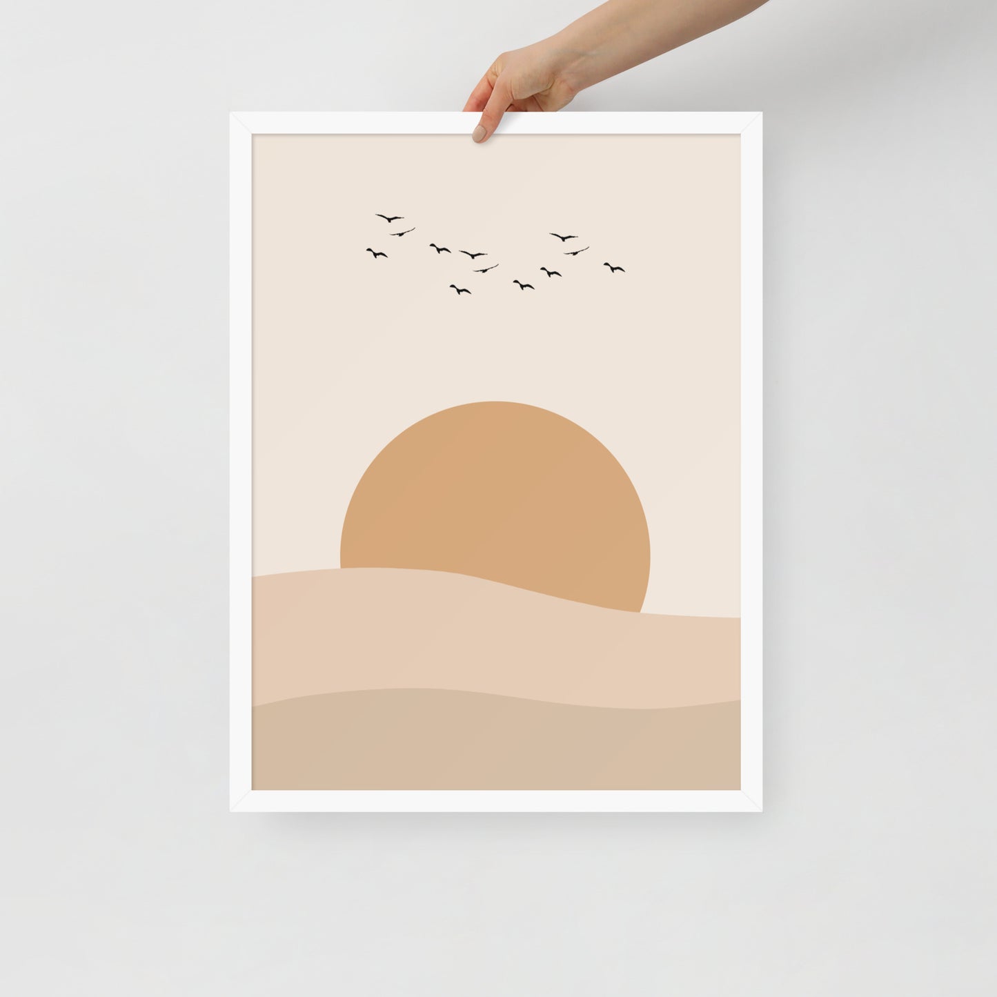 DESERT SUNSET Framed poster