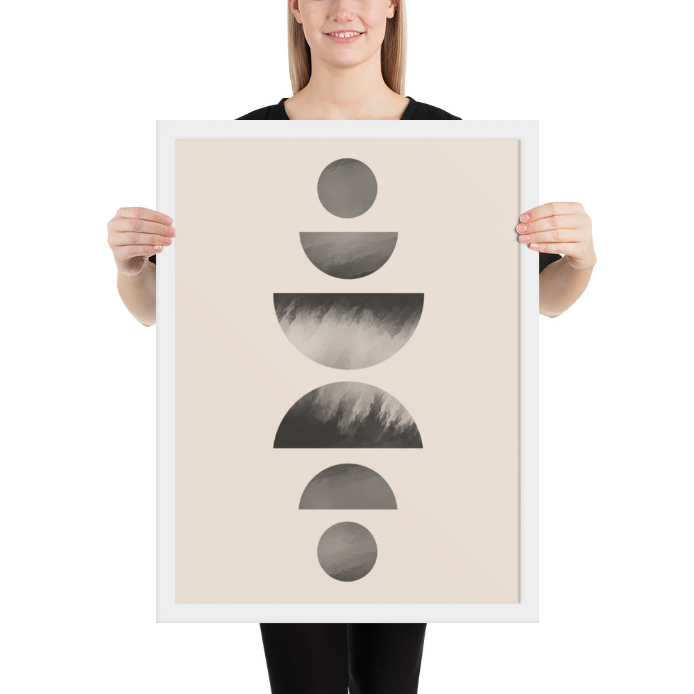 ABSTRACT CIRCLES Framed poster - ASHRILEYPRINTS