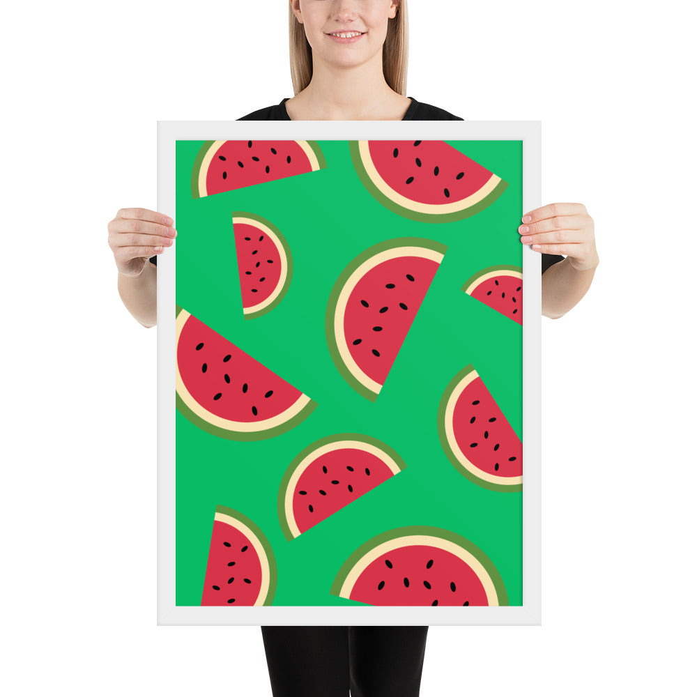 WATERMELON Framed poster - ASHRILEYPRINTS