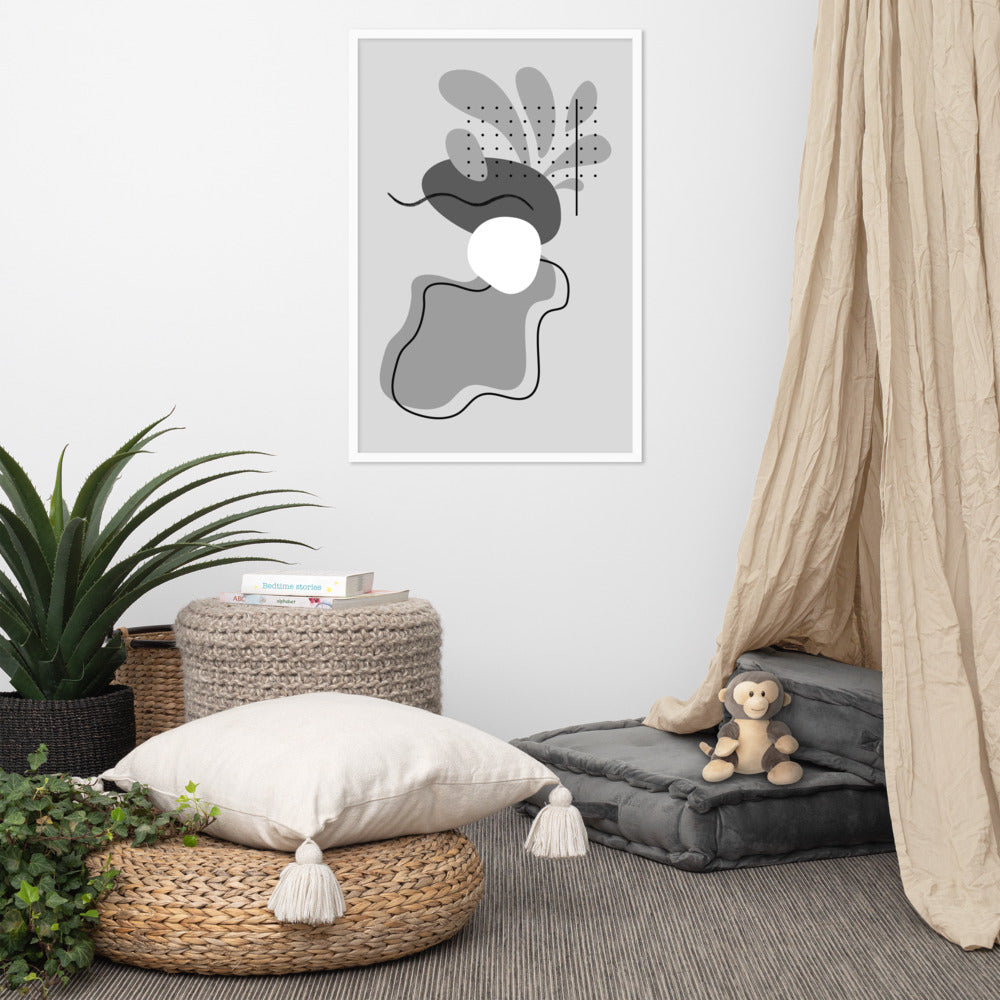 ABSTRACT SHAPES Framed poster - ASHRILEYPRINTS