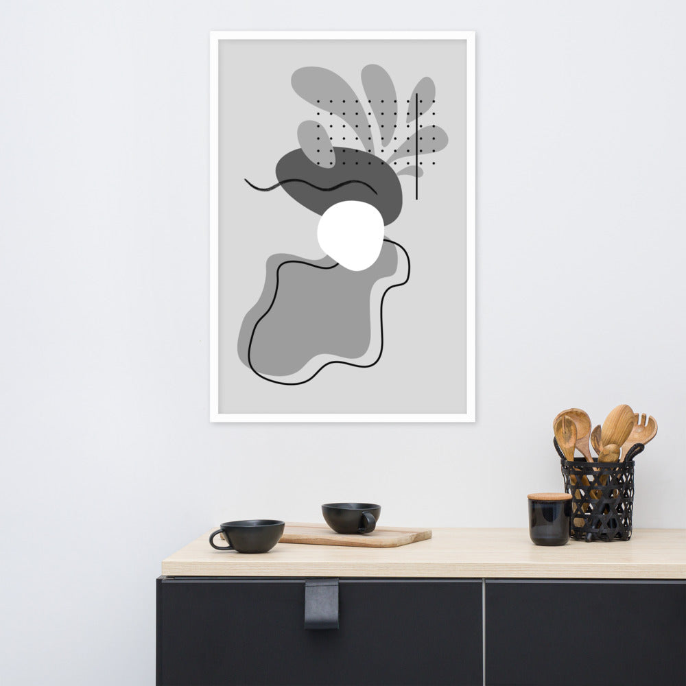 ABSTRACT SHAPES Framed poster - ASHRILEYPRINTS