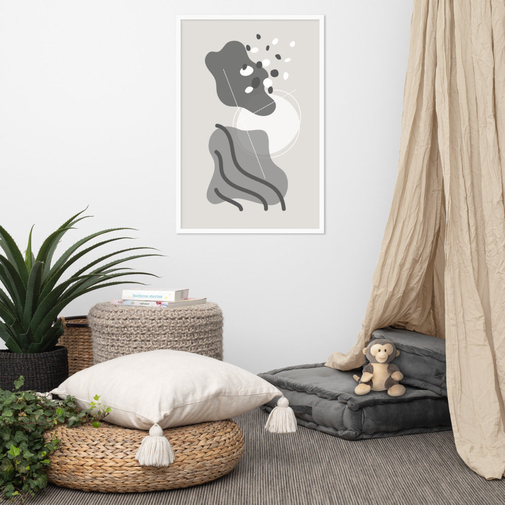 ABSTRACT SHAPES Framed poster - ASHRILEYPRINTS