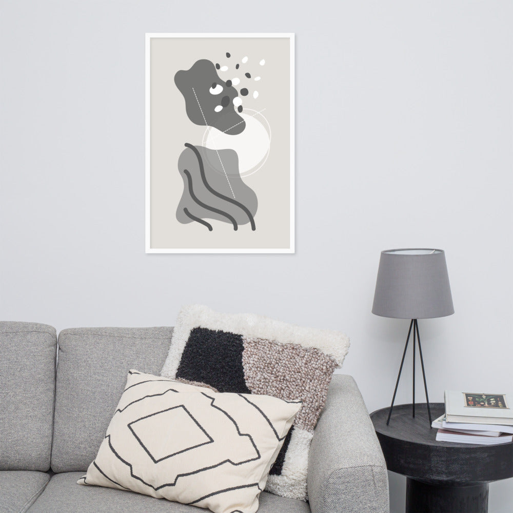 ABSTRACT SHAPES Framed poster - ASHRILEYPRINTS
