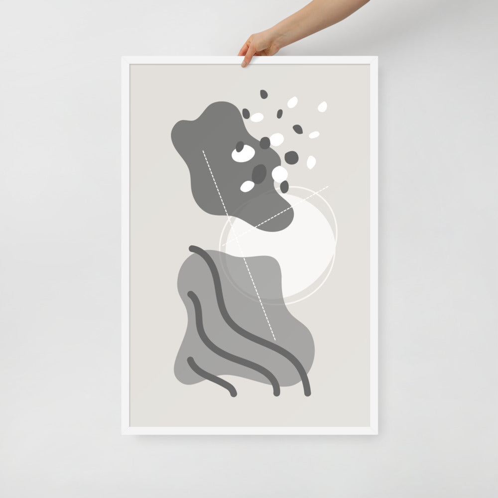 ABSTRACT SHAPES Framed poster - ASHRILEYPRINTS