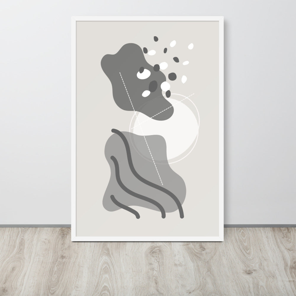 ABSTRACT SHAPES Framed poster - ASHRILEYPRINTS