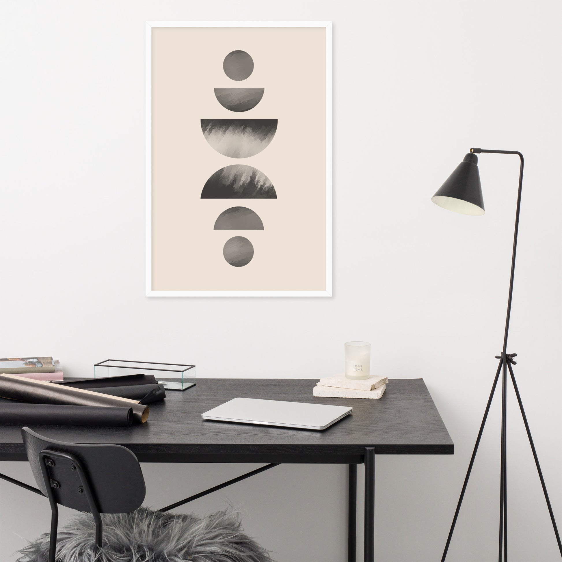 ABSTRACT CIRCLES Framed poster - ASHRILEYPRINTS