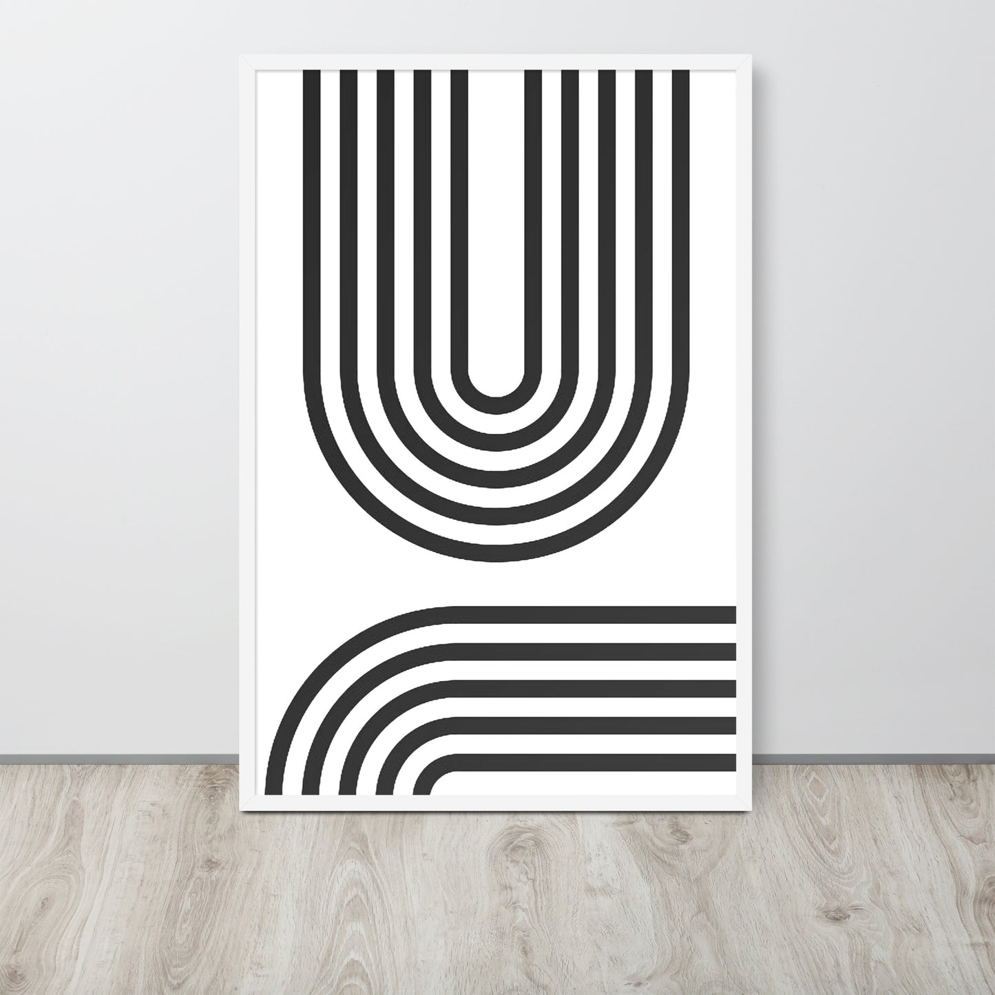 GEOMETRIC U Framed poster - ASHRILEYPRINTS