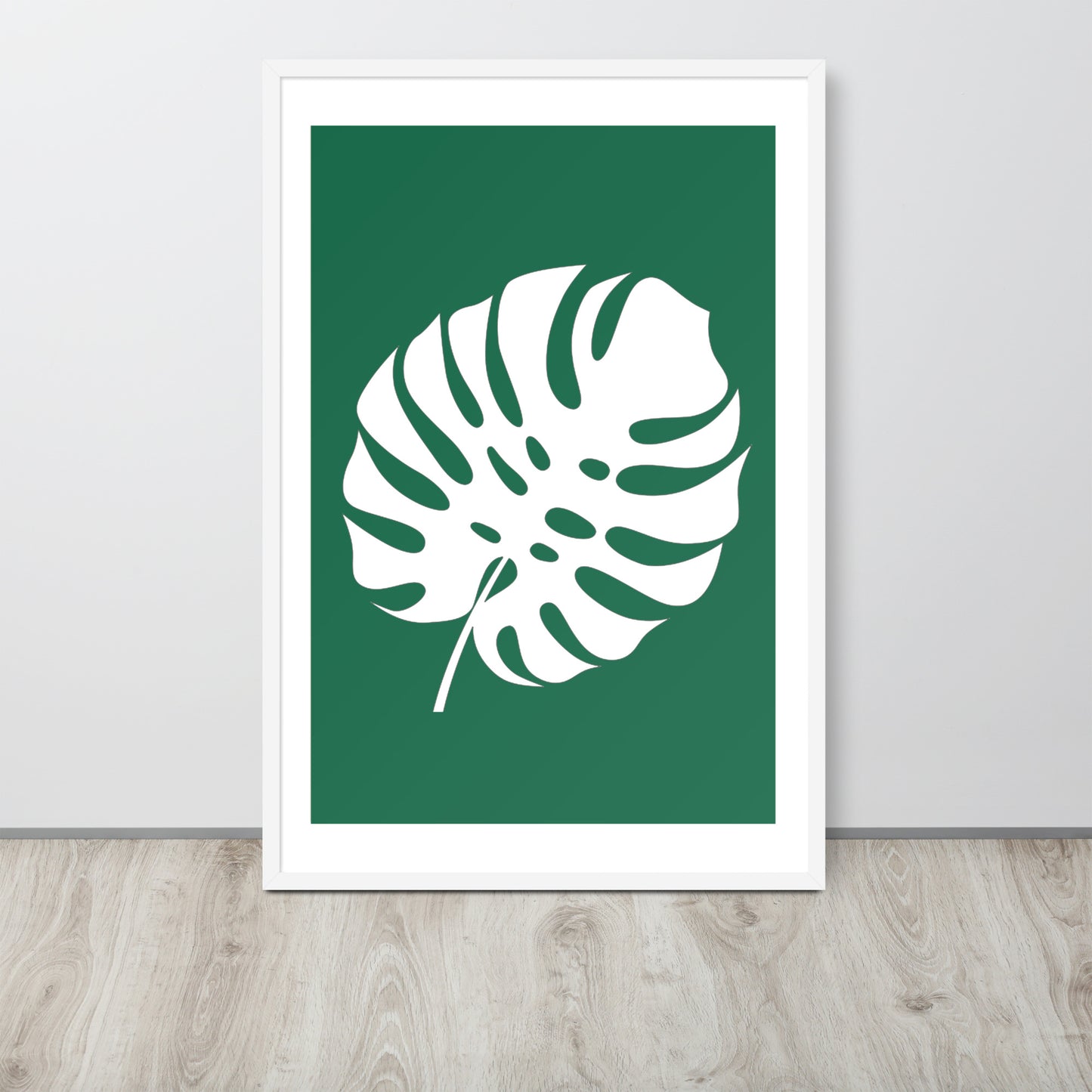 TROPICAL MONSTERA LEAF Framed poster - ASHRILEYPRINTS