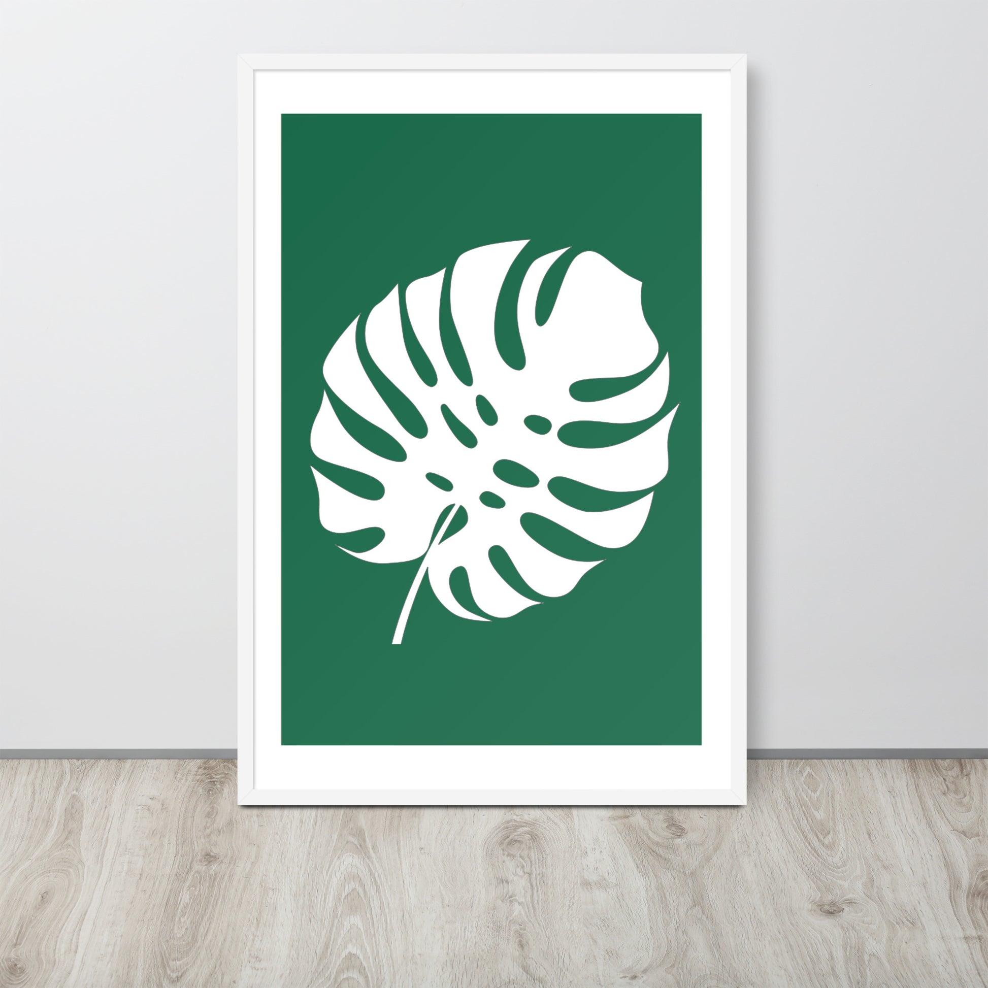 TROPICAL MONSTERA LEAF Framed poster - ASHRILEYPRINTS