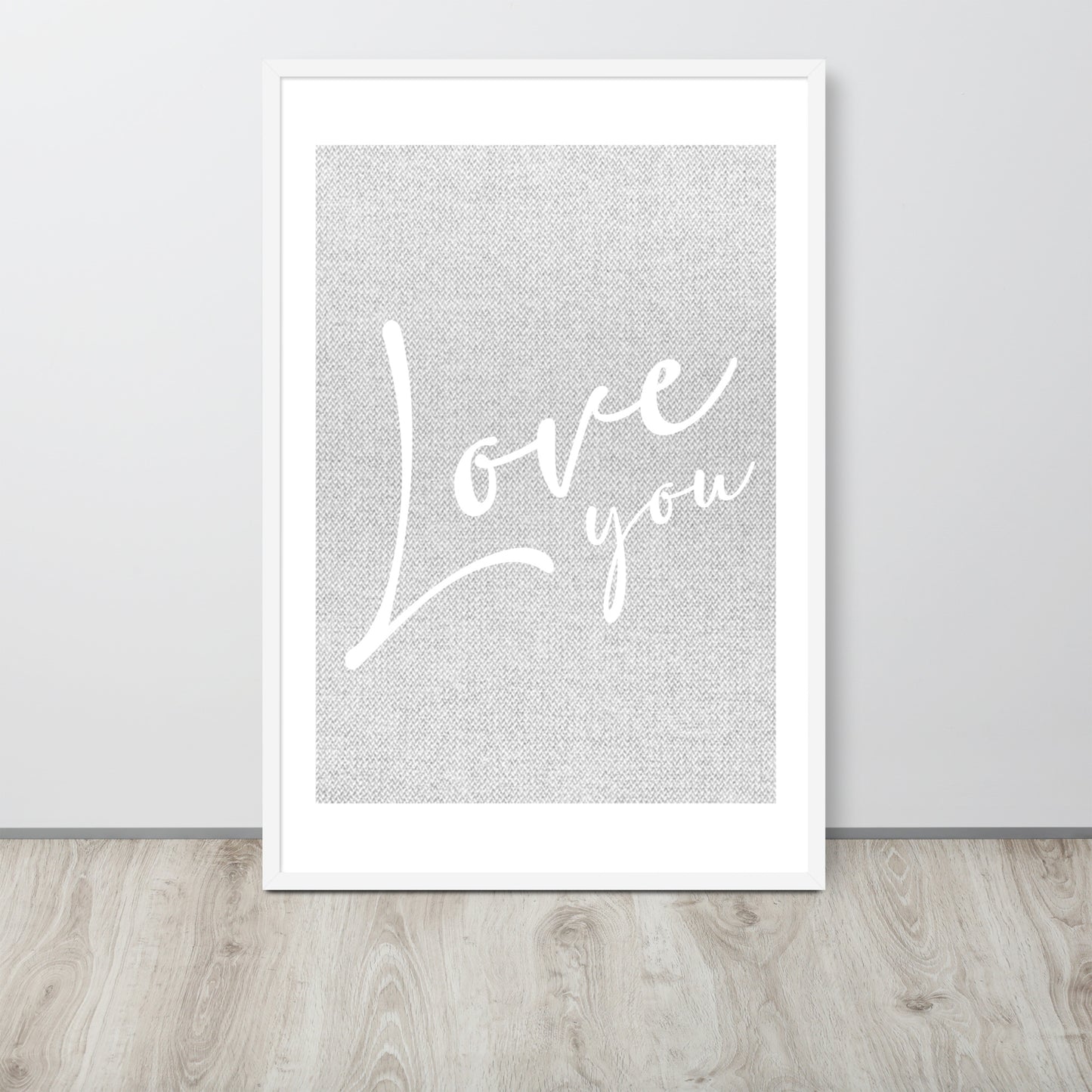 LOVE YOU Framed poster - ASHRILEYPRINTS