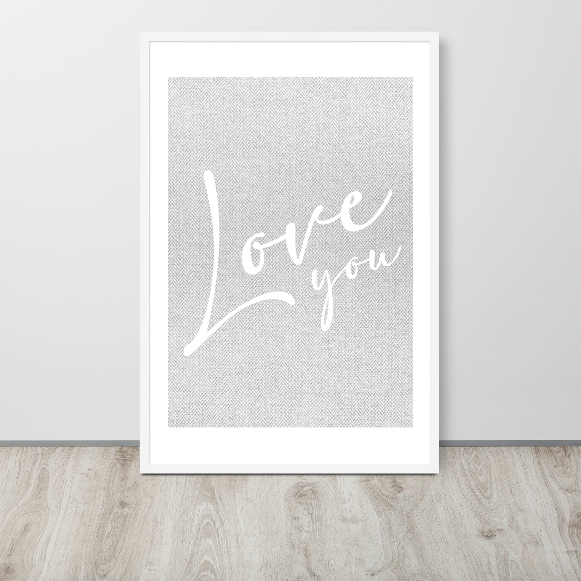 LOVE YOU Framed poster - ASHRILEYPRINTS