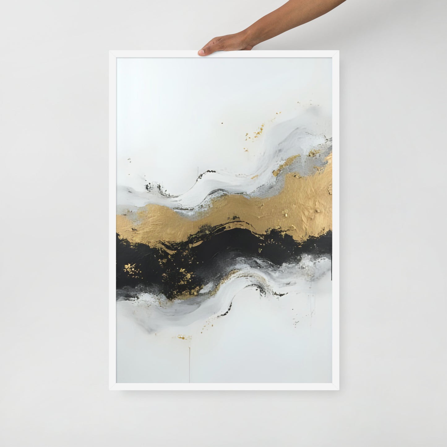 ABSTRACT OCEAN Framed poster - AI Generated - ASHRILEYPRINTS