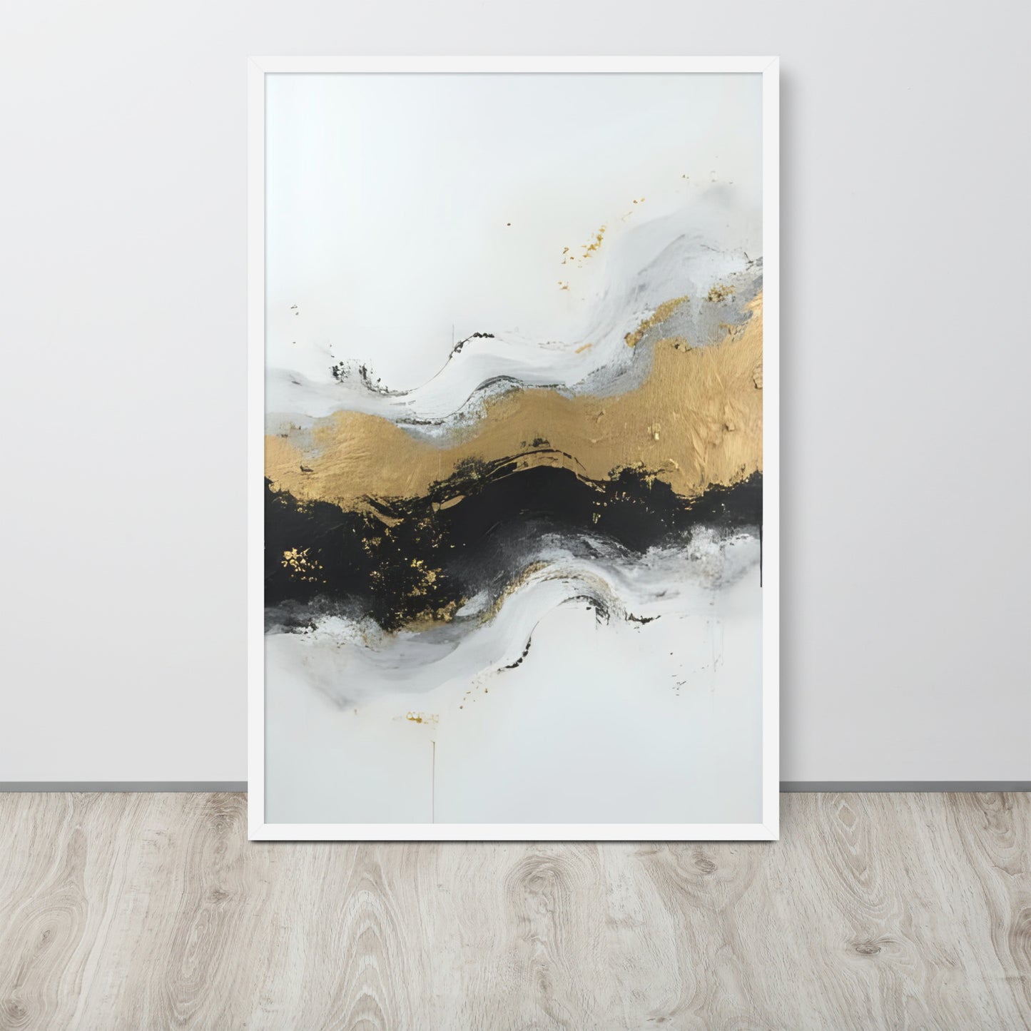 ABSTRACT OCEAN Framed poster - AI Generated - ASHRILEYPRINTS