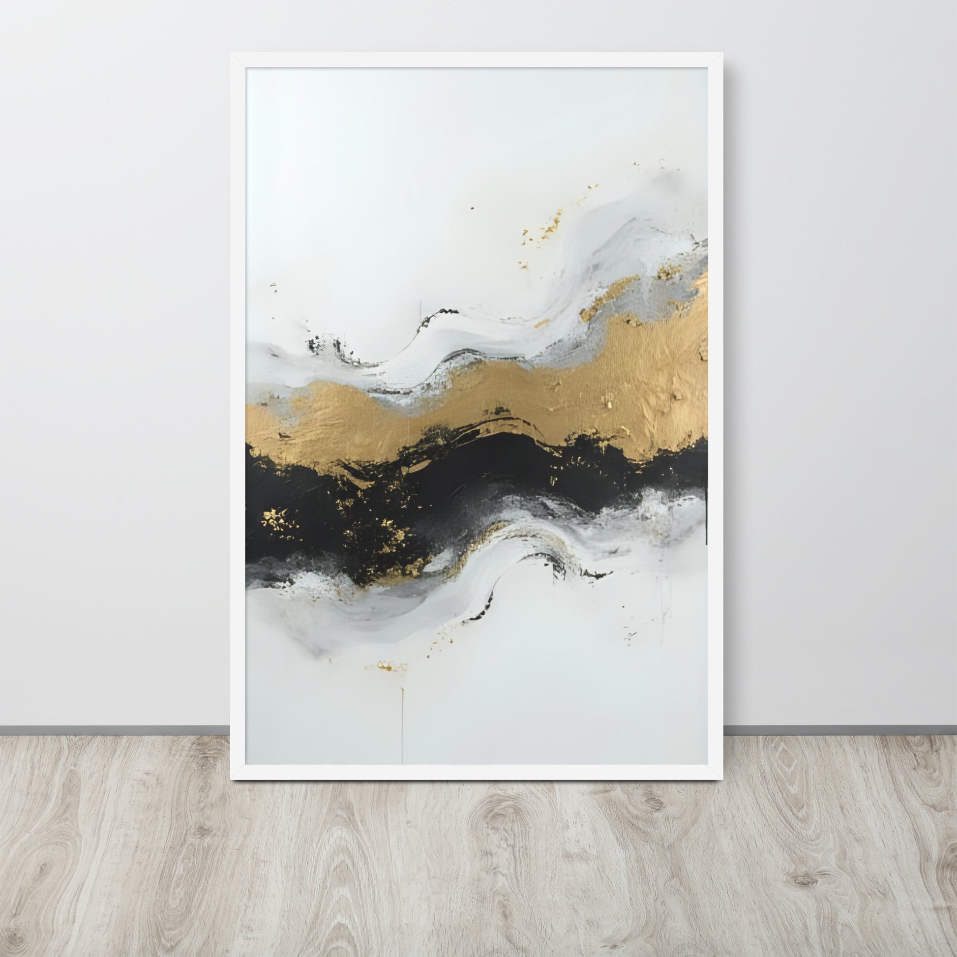 ABSTRACT OCEAN Framed poster - AI Generated - ASHRILEYPRINTS
