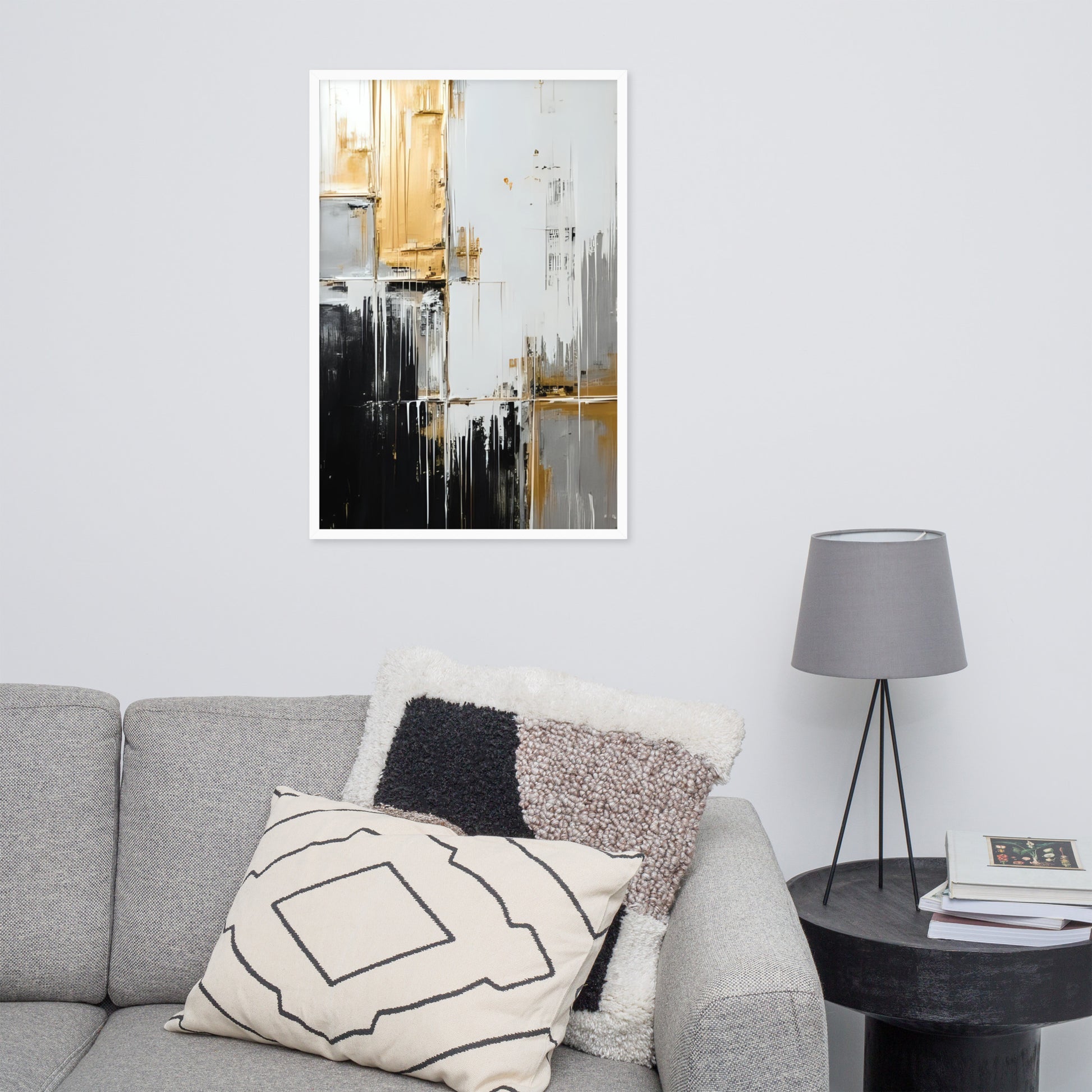 ABSTRACT PAINT Framed poster - AI Generated - ASHRILEYPRINTS
