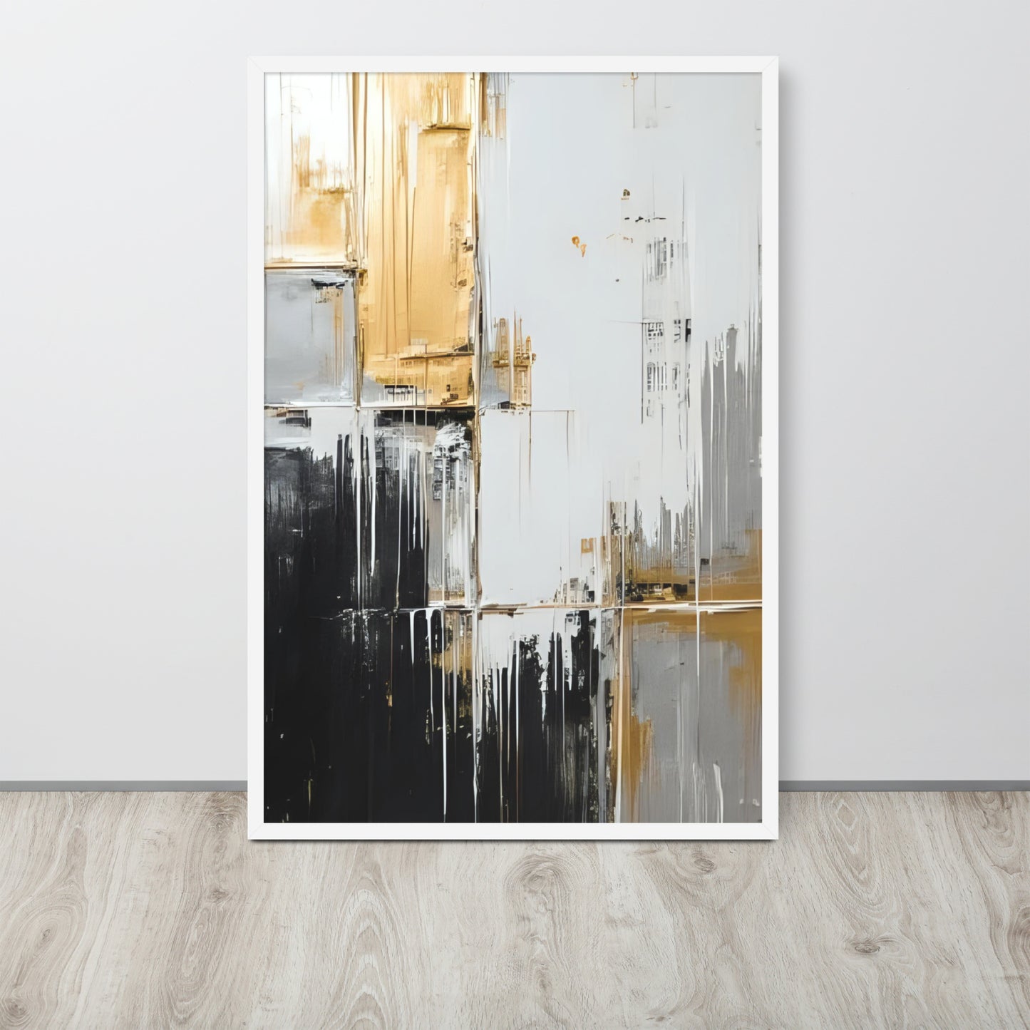 ABSTRACT PAINT Framed poster - AI Generated - ASHRILEYPRINTS