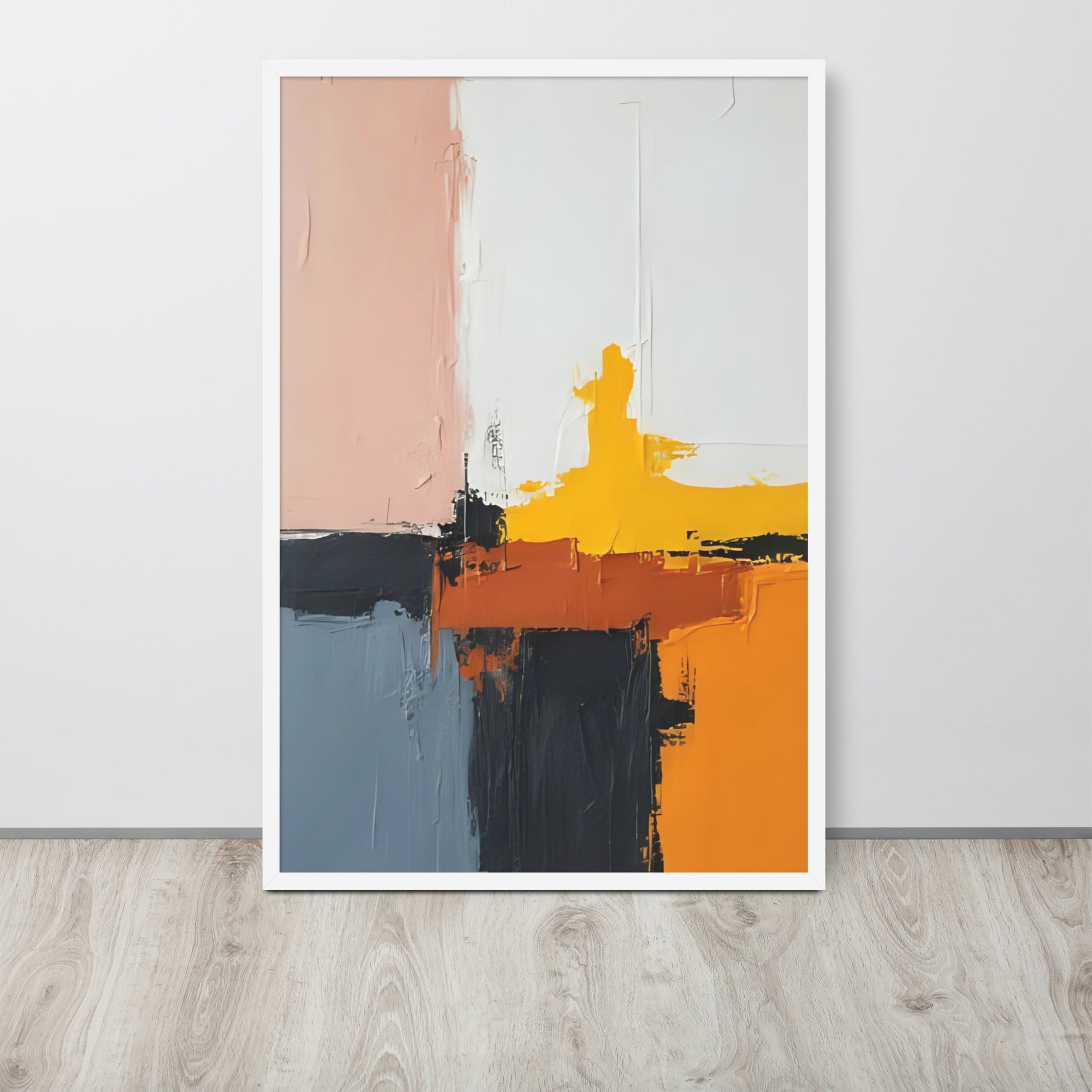 ABSTRACT PAINT Framed poster - AI Generated - ASHRILEYPRINTS