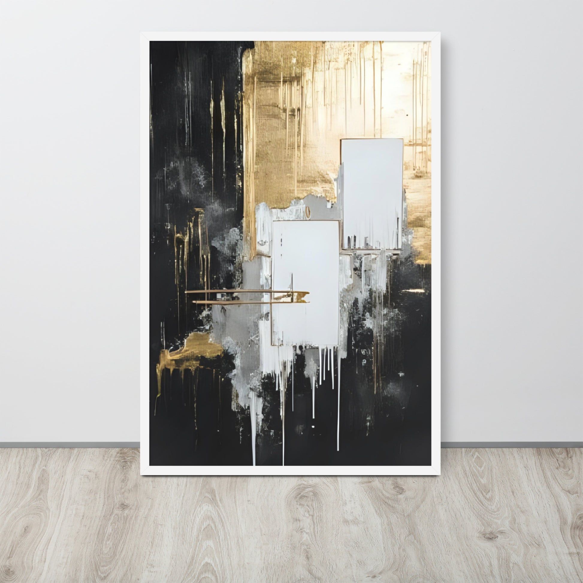 ABSTRACT PAINTING Framed poster - AI Generated - ASHRILEYPRINTS