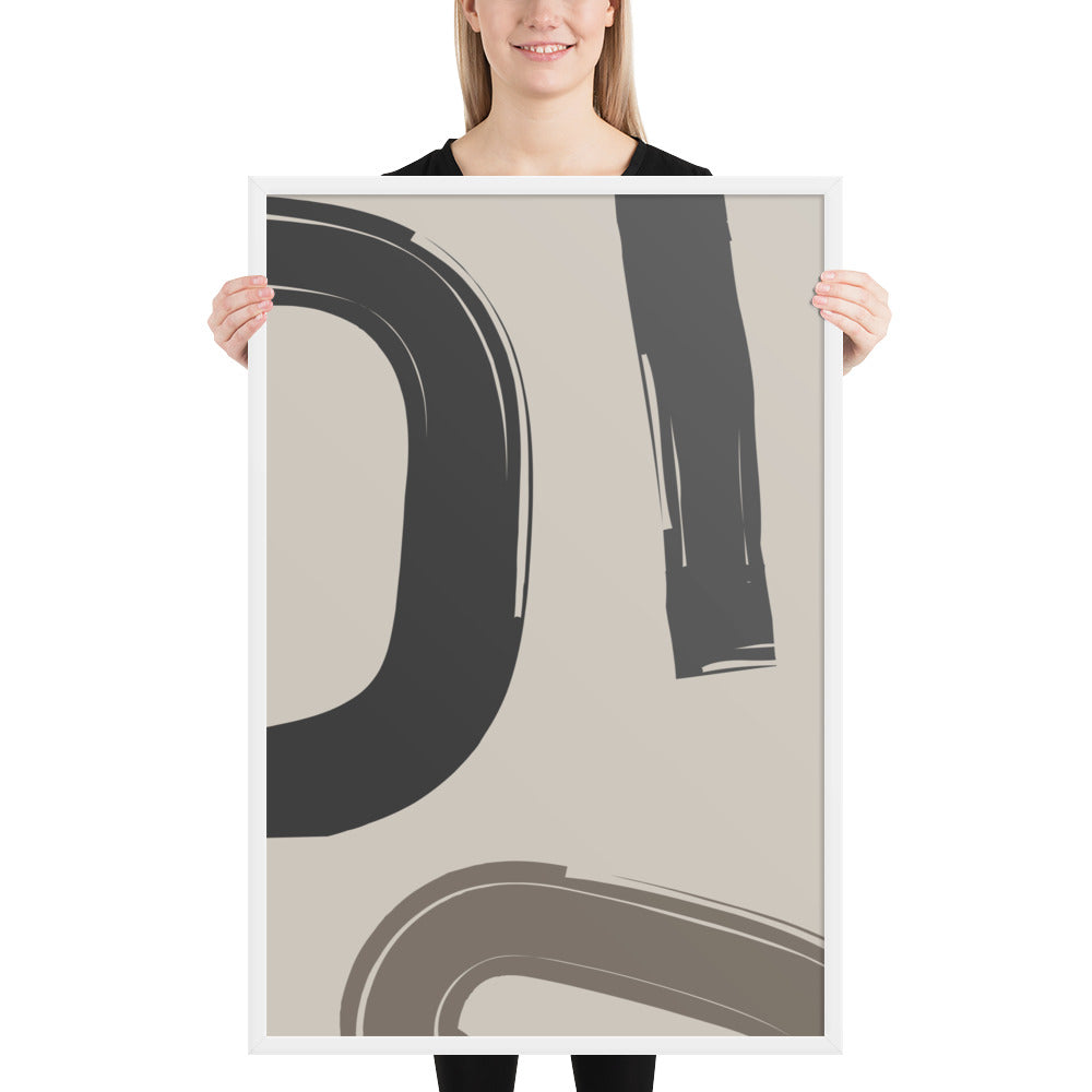 ABSTRACT STROKES Framed poster - ASHRILEYPRINTS