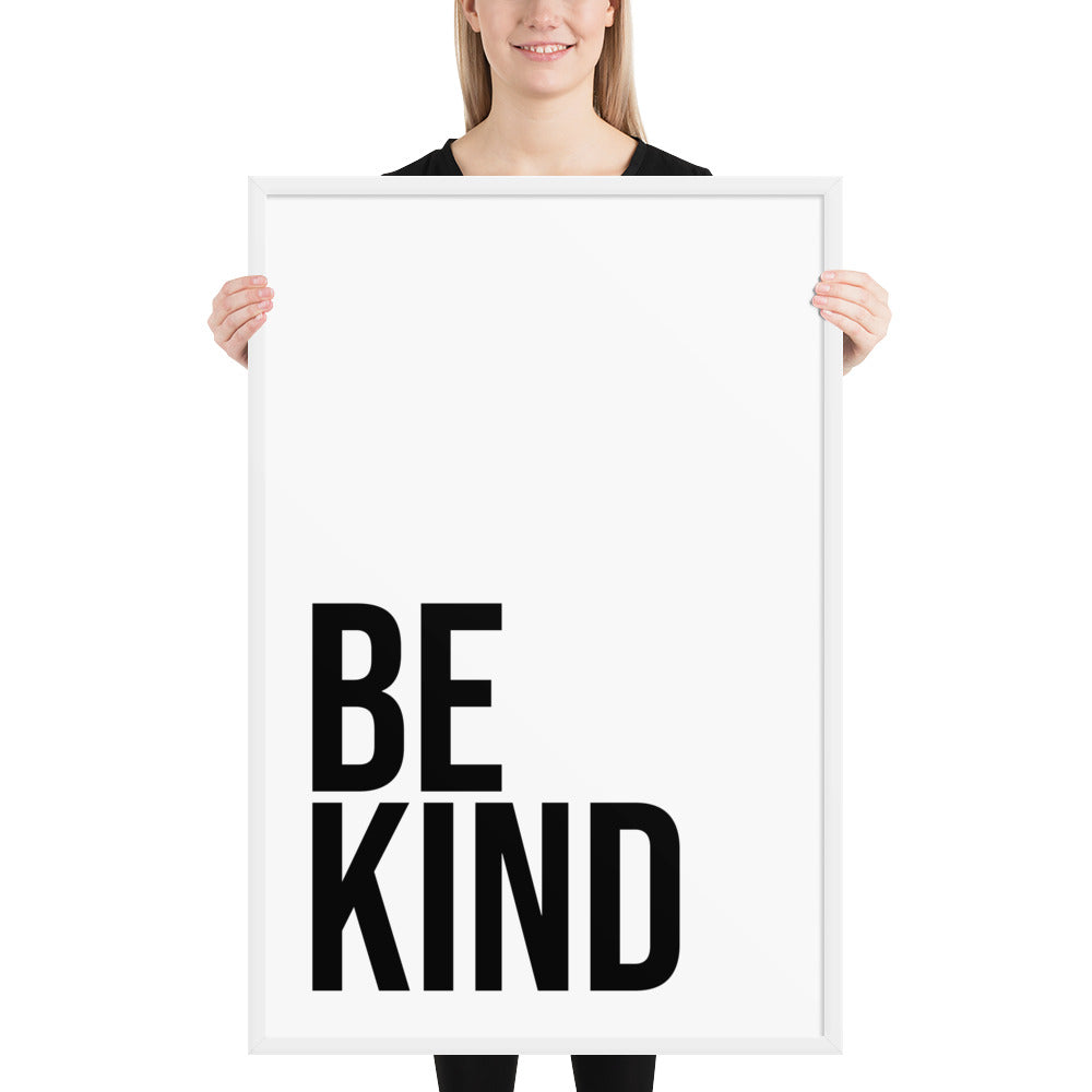 BE KIND Framed poster - ASHRILEYPRINTS
