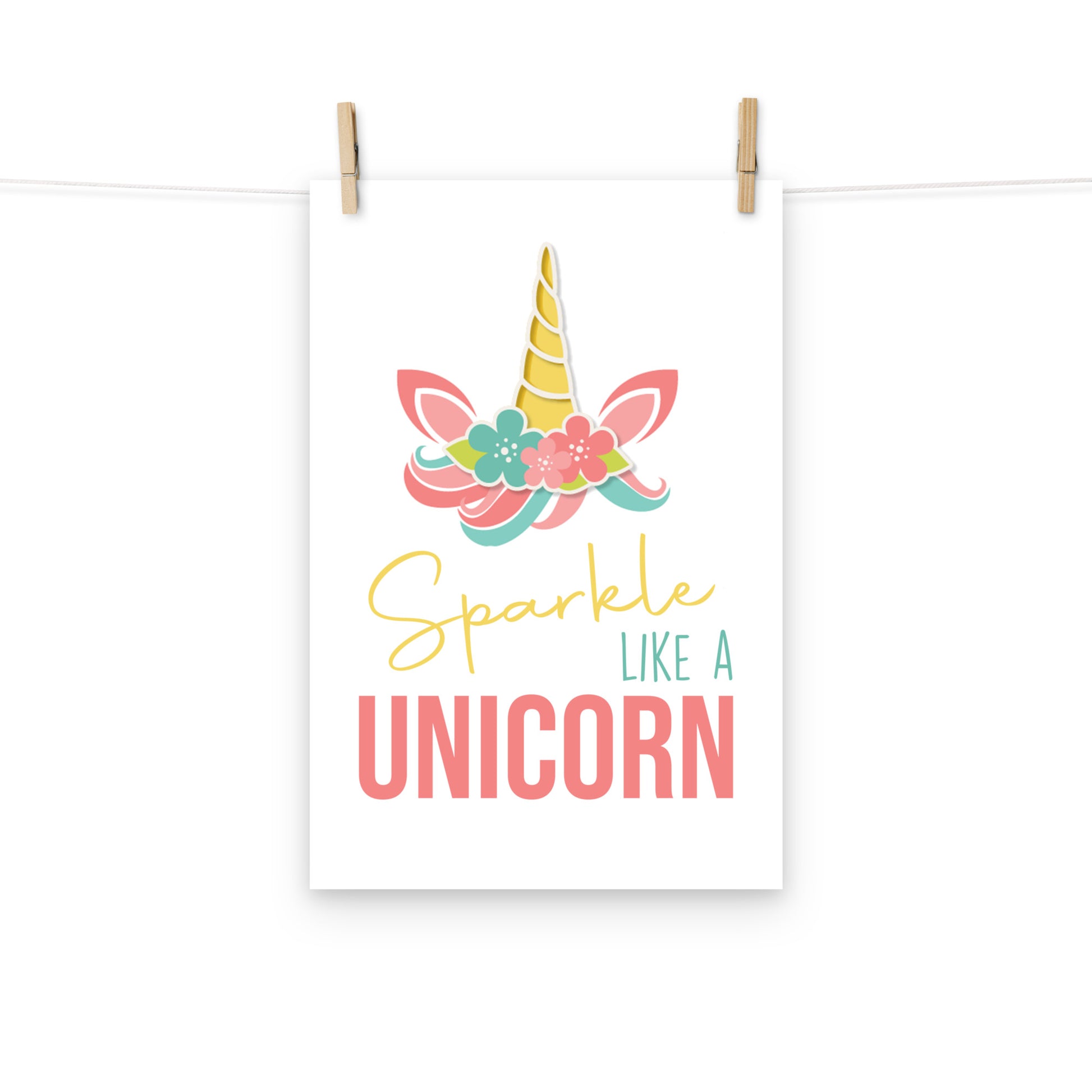 SPARKLE LIKE A UNICORN Poster - ASHRILEYPRINTS