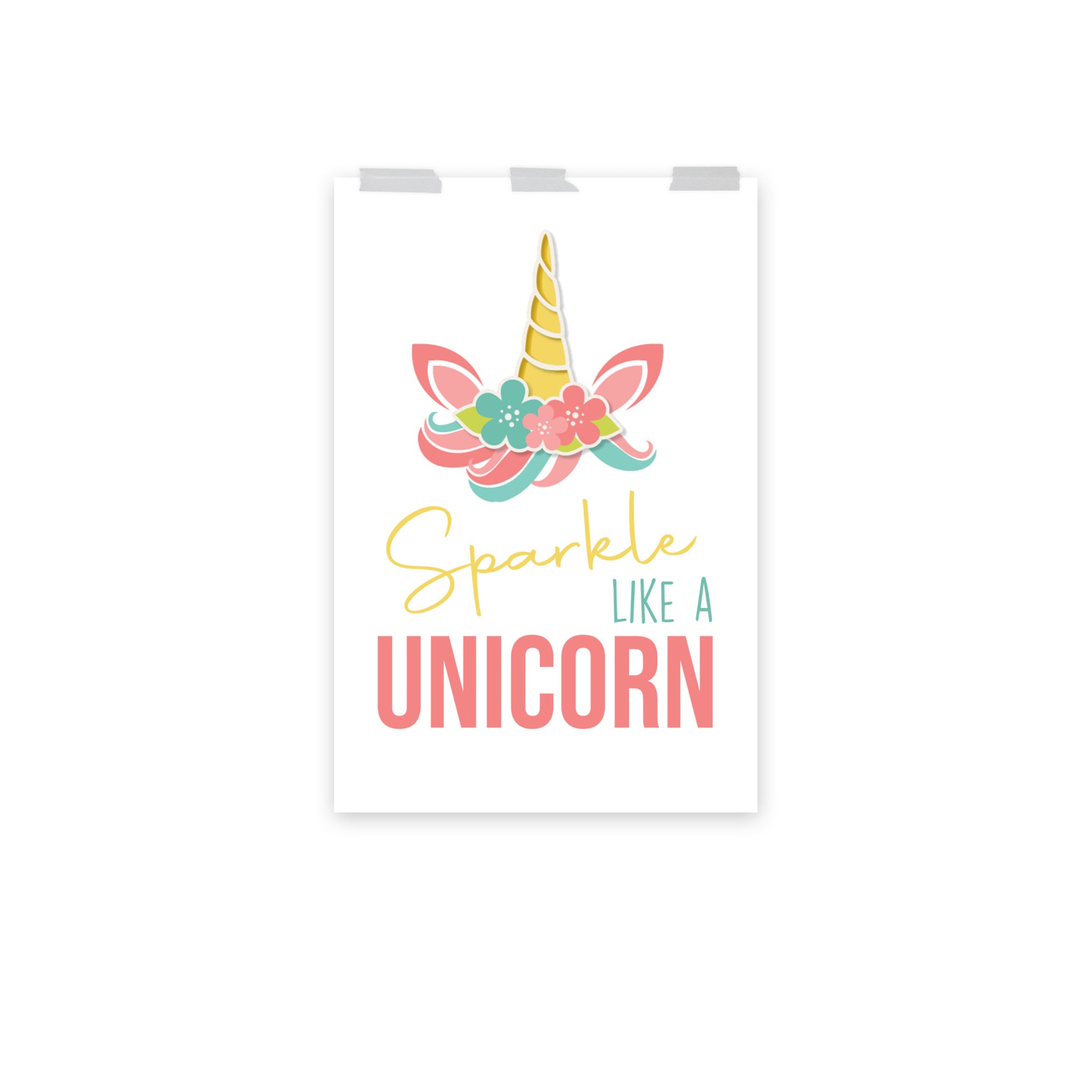 SPARKLE LIKE A UNICORN Poster - ASHRILEYPRINTS