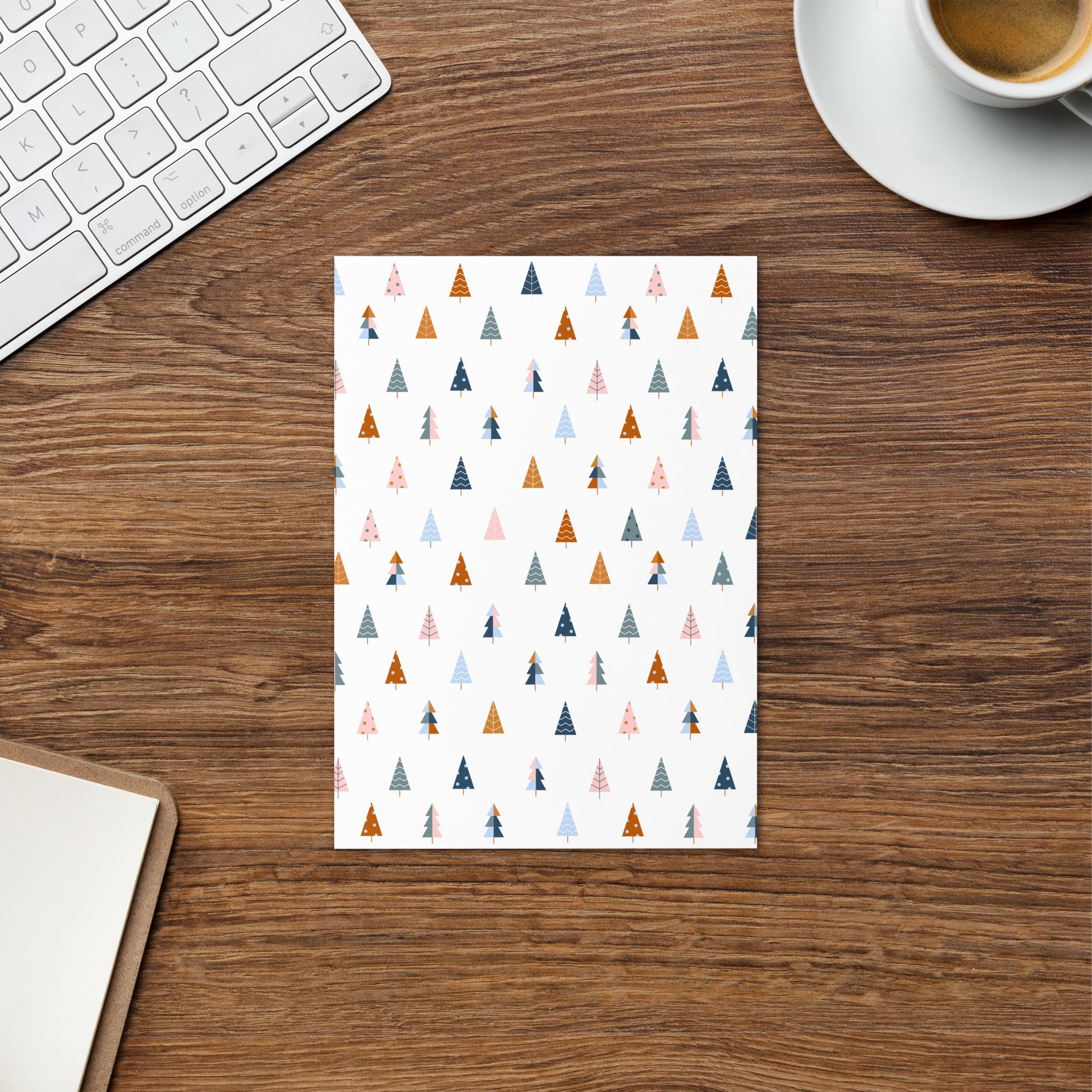 CHRISTMAS TREE Greeting card - ASHRILEYPRINTS